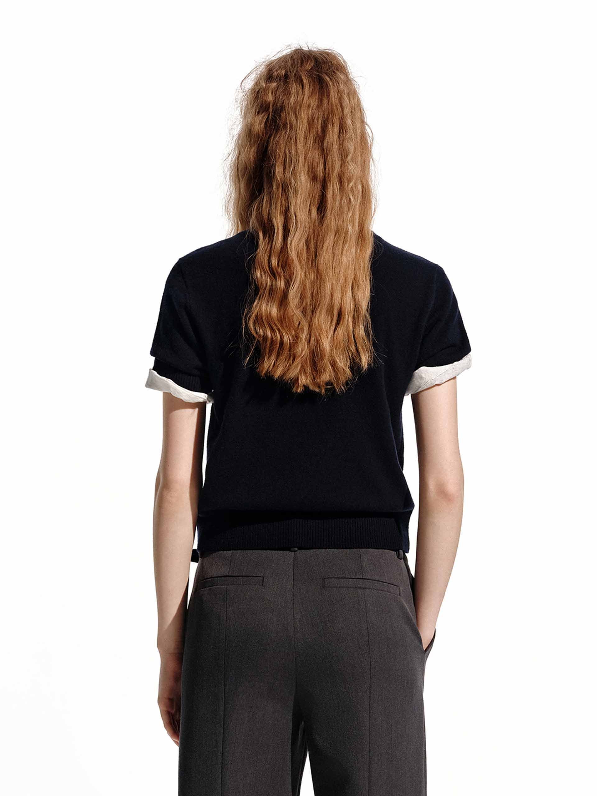 Short Sleeve Wool Top - Image 9