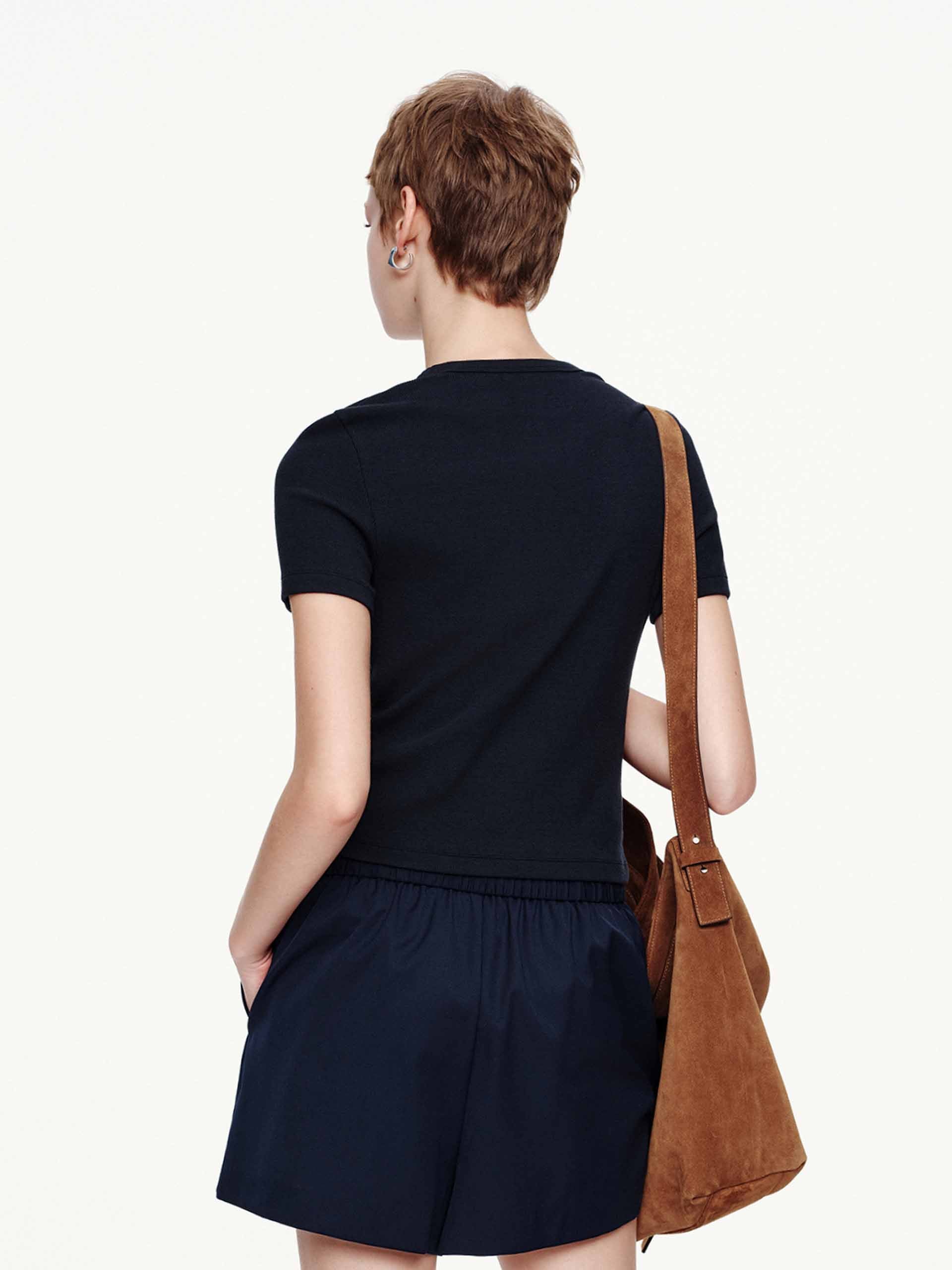 Short Sleeves Knitted T-shirt - Image 6