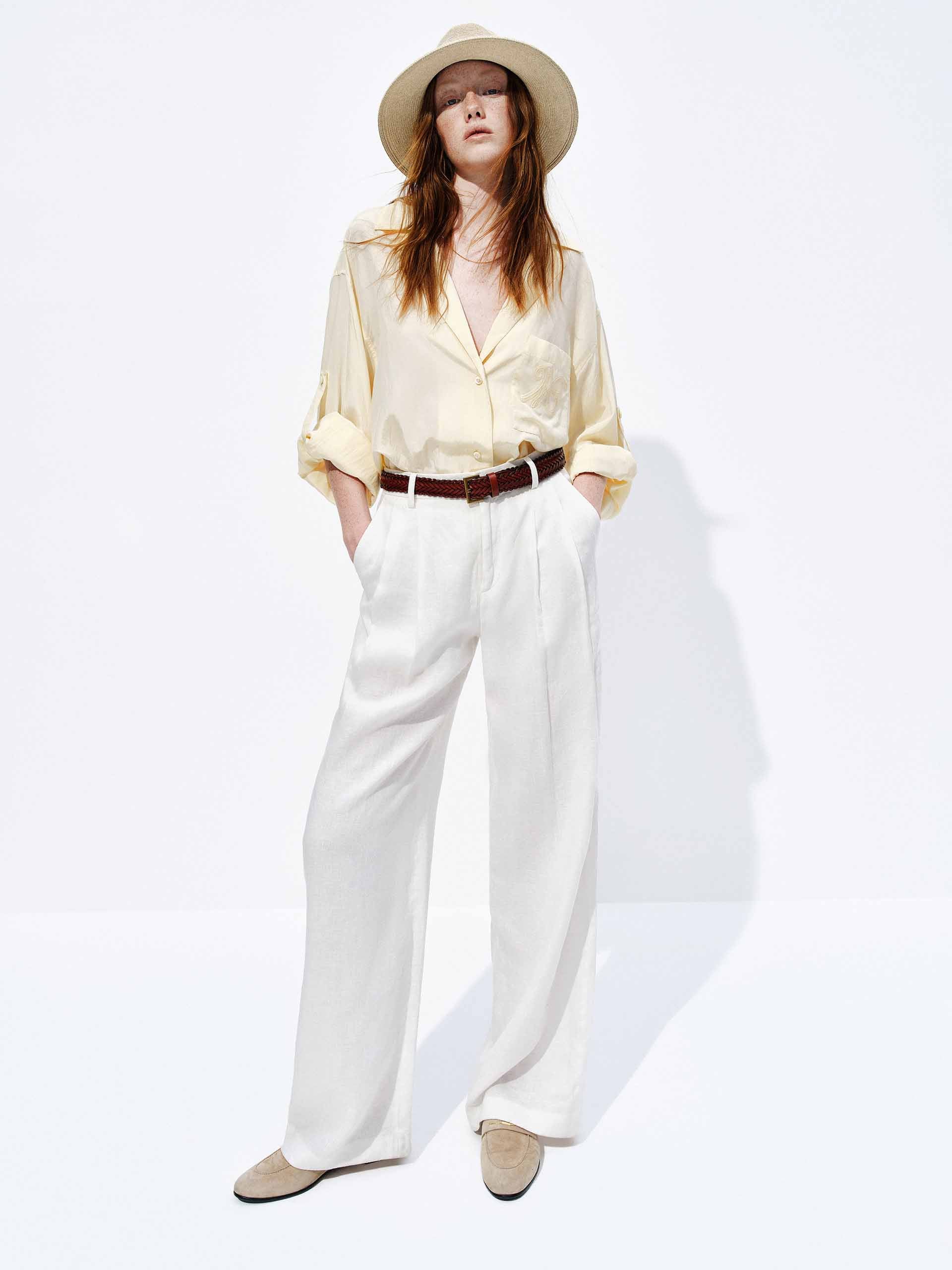 Short Sleeves Silk Blend Coat - Image 2