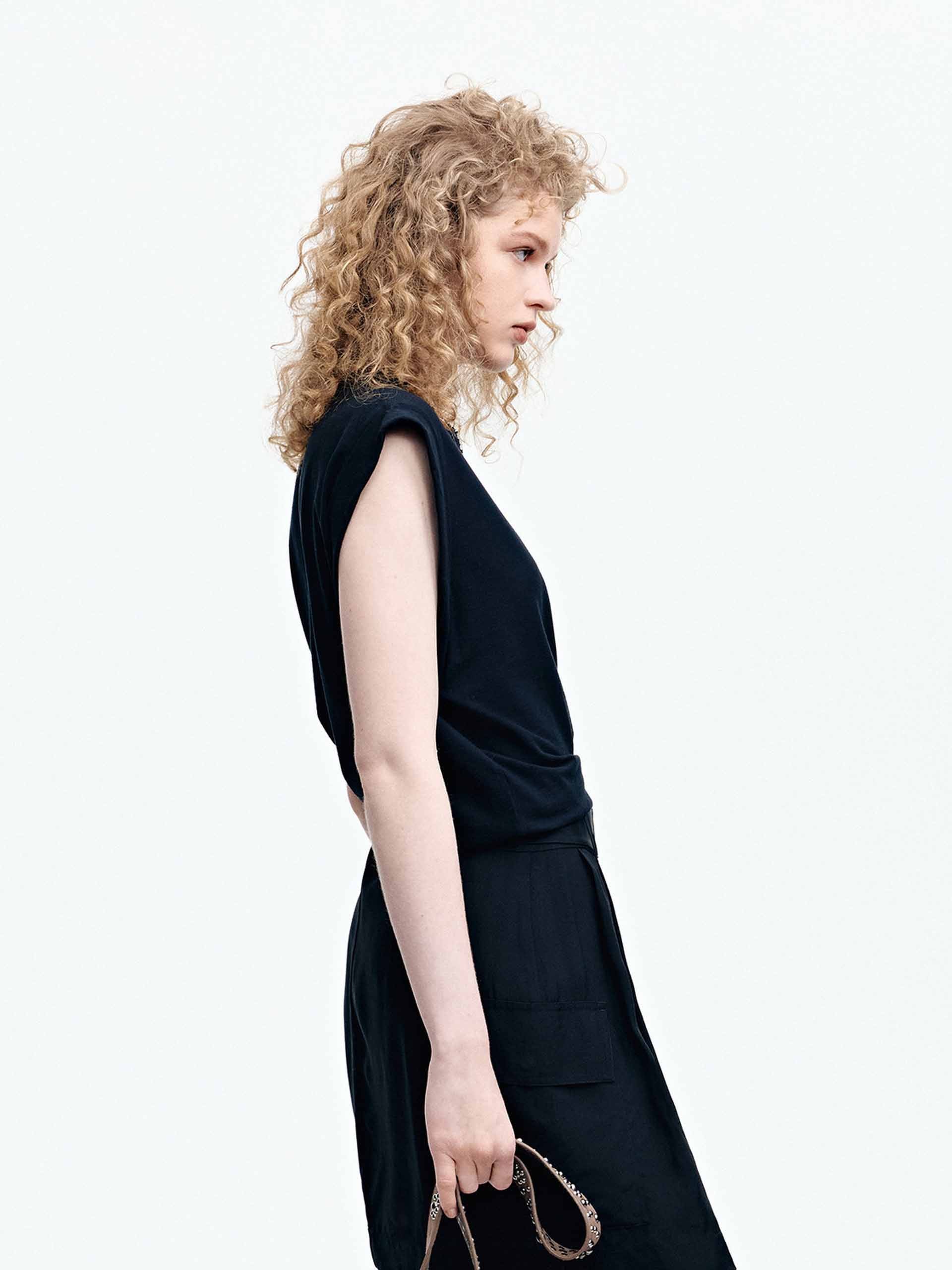 Shoulder Padless Side Tie Top - Image 11