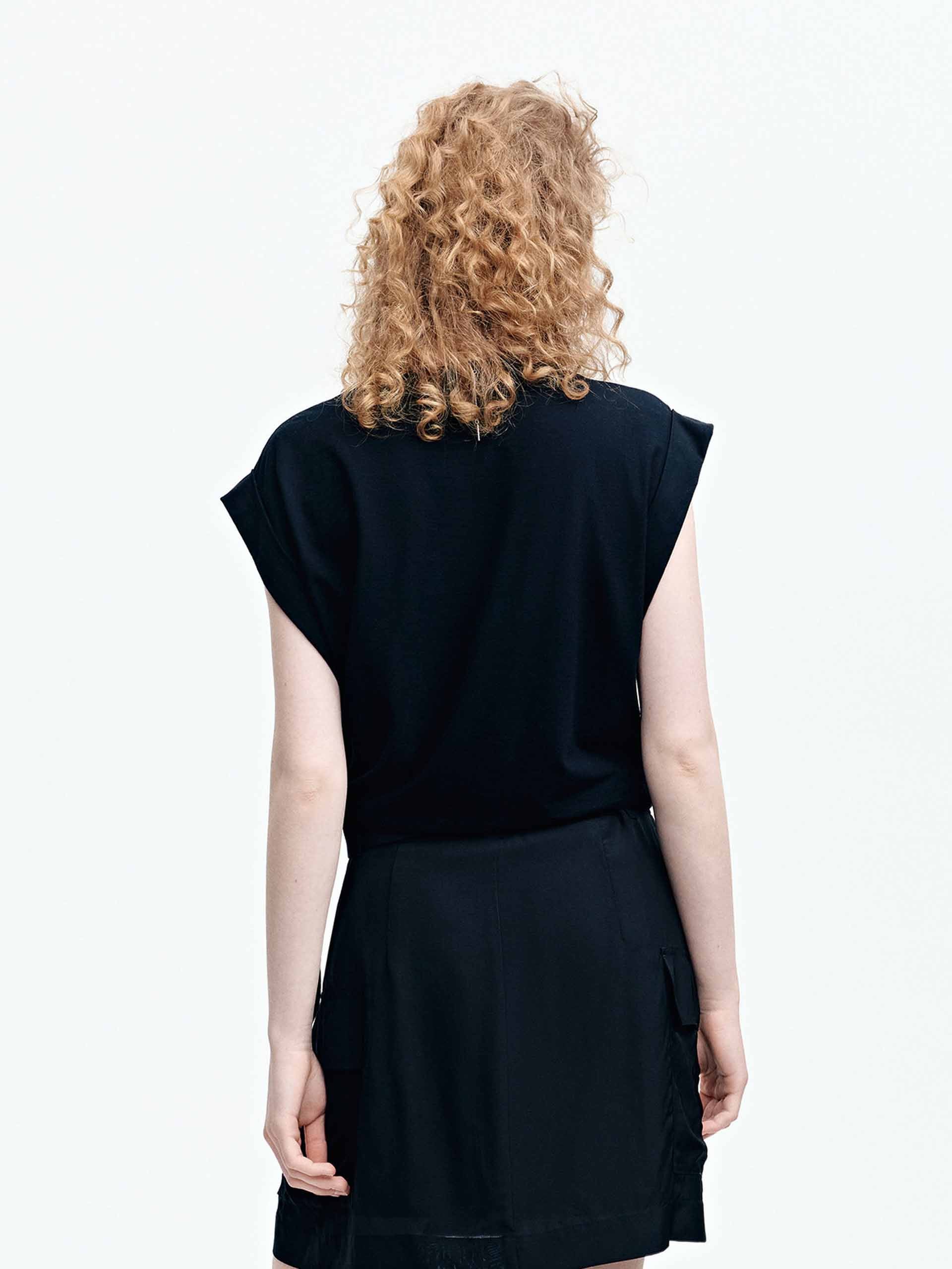 Shoulder Padless Side Tie Top - Image 14