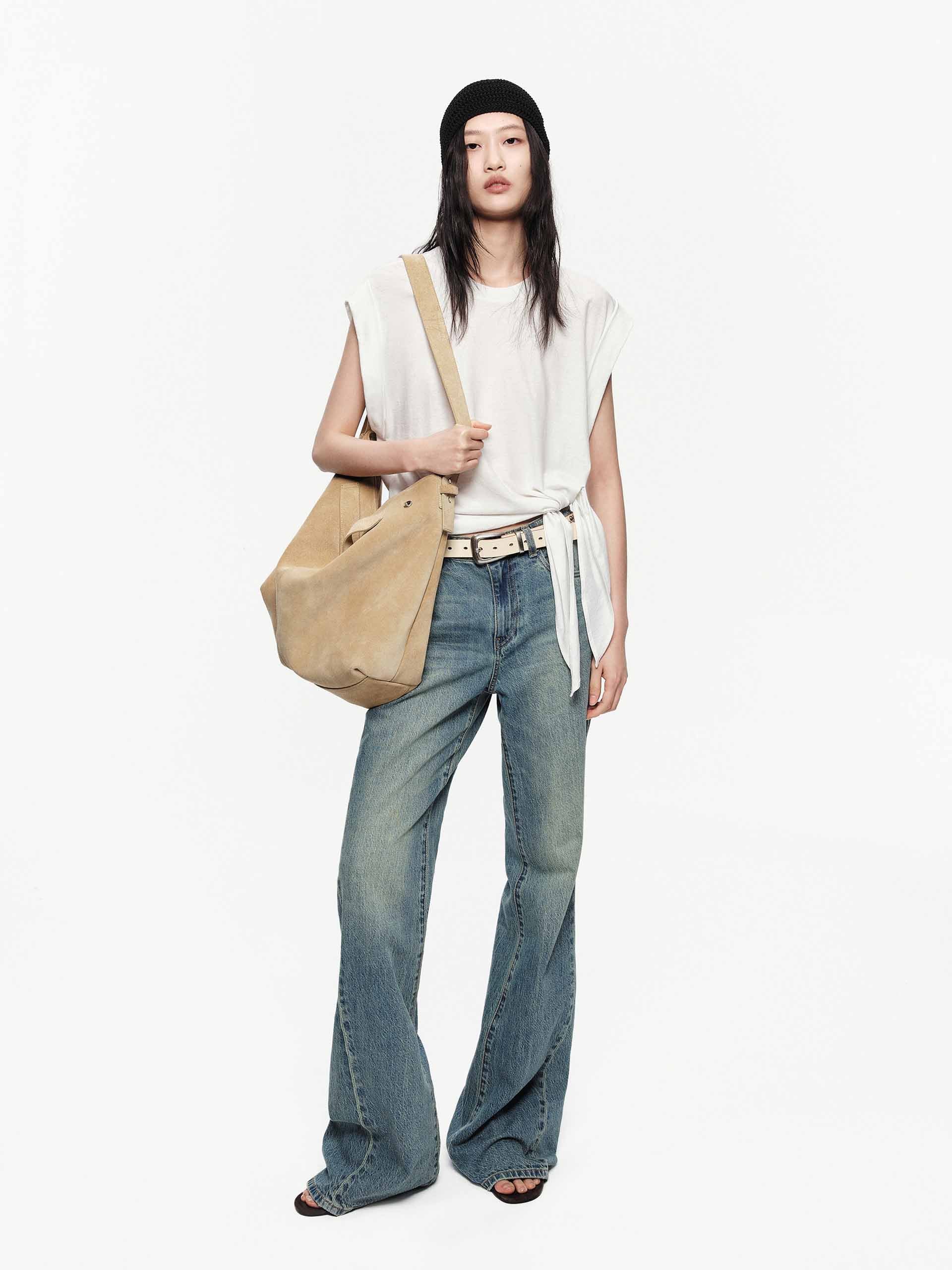 Shoulder Padless Side Tie Top - Image 2