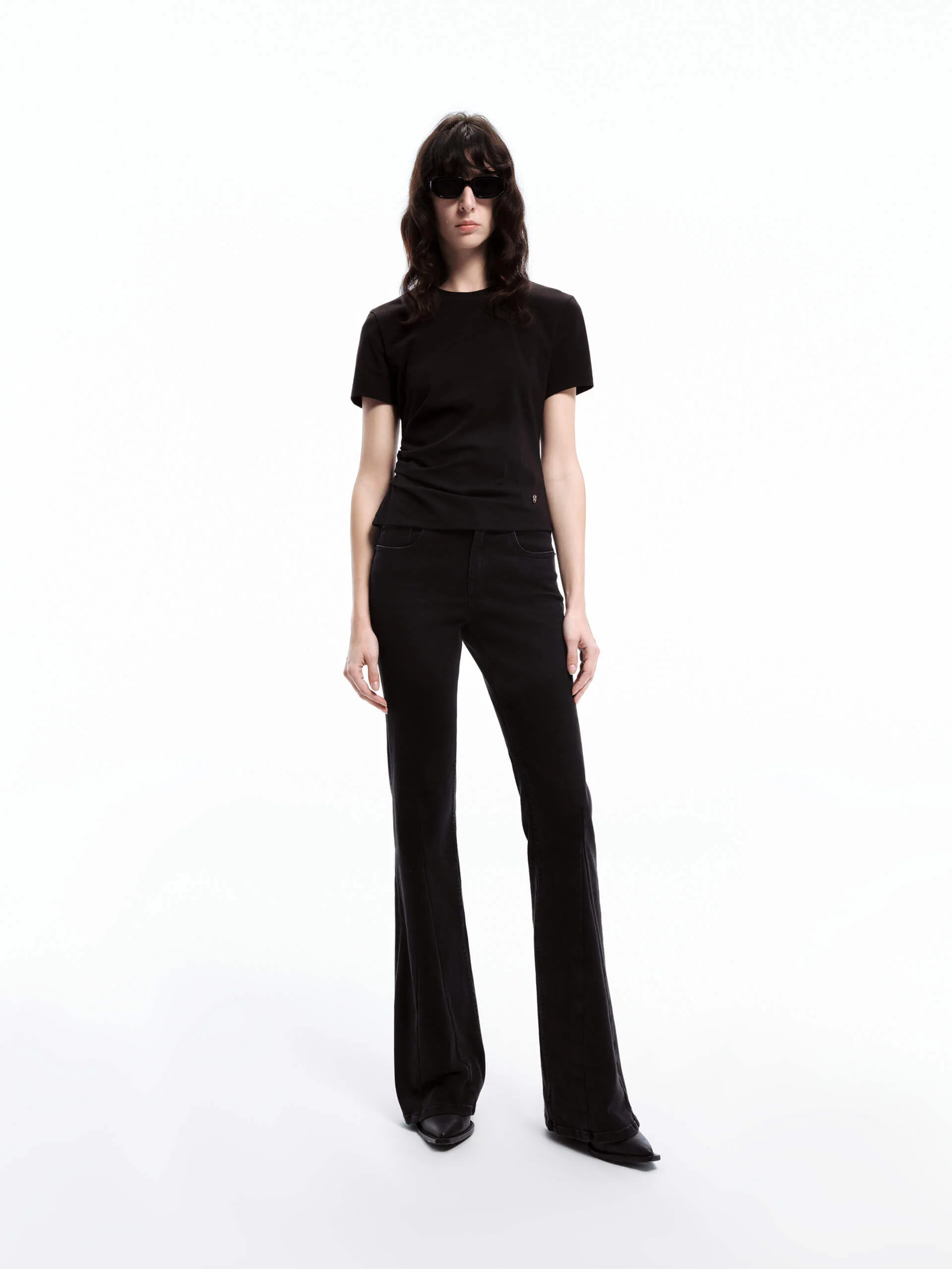 Side Pleated Fitted T-shirt - Image 14