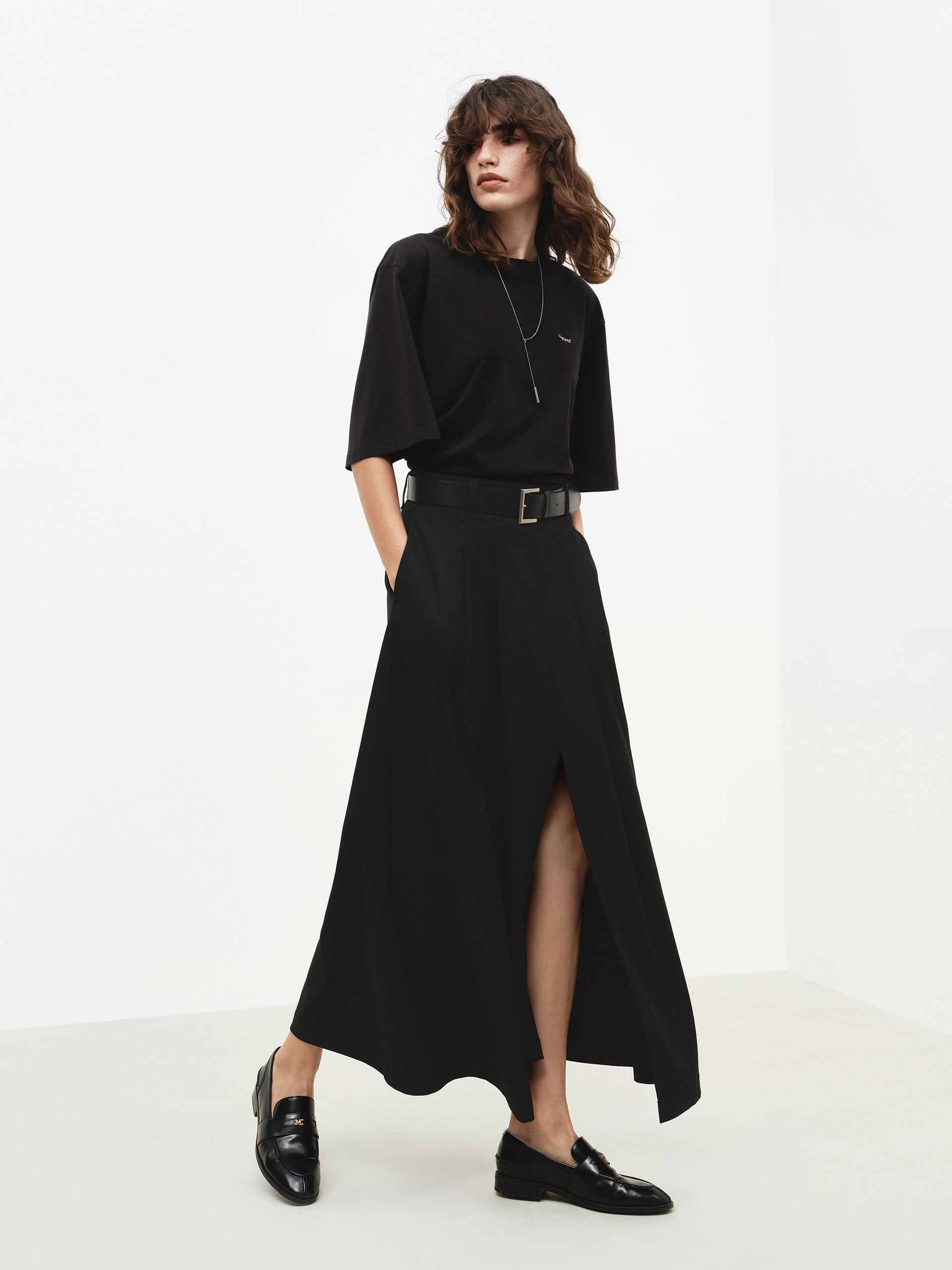 Side Pleated Logo T-shirt - Image 10
