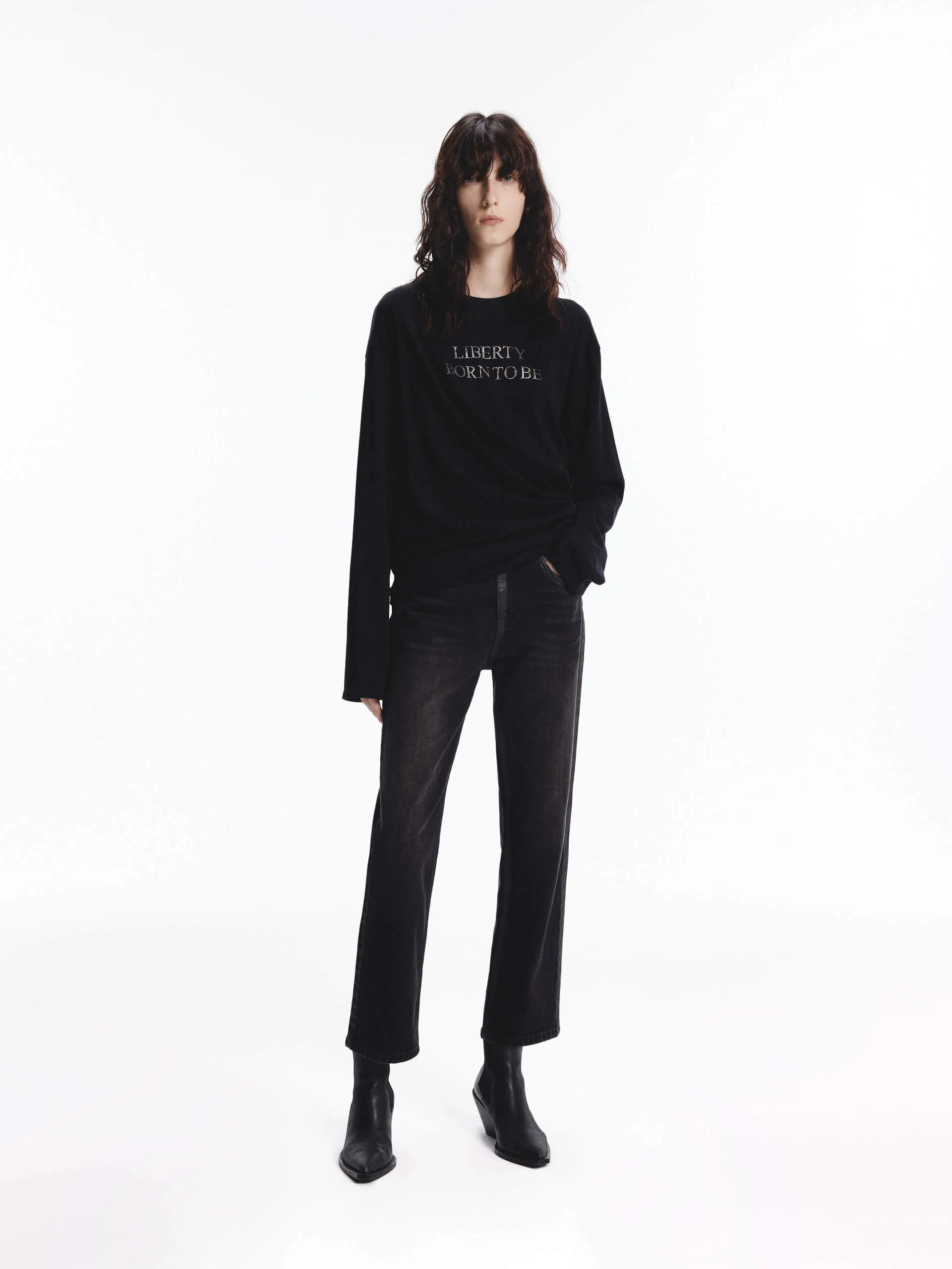 Side Pleated Loose T-shirt - Image 16