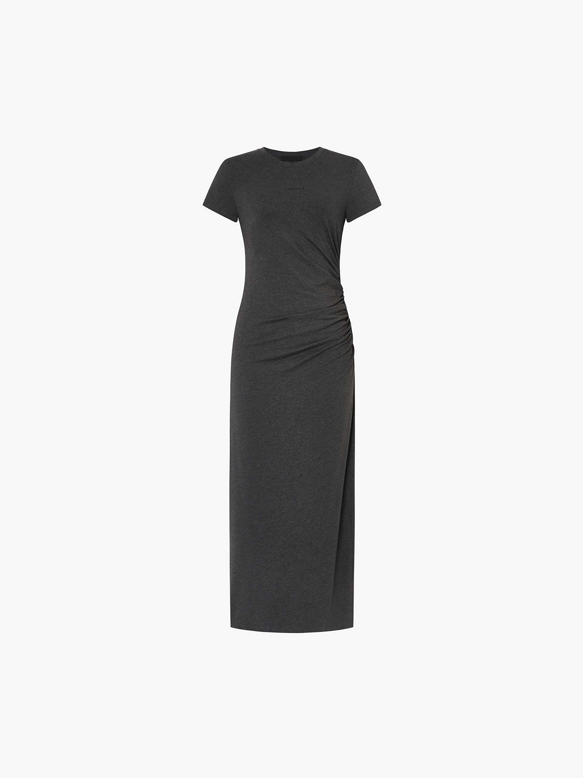 Side Pleated Maxi Dress - Image 5