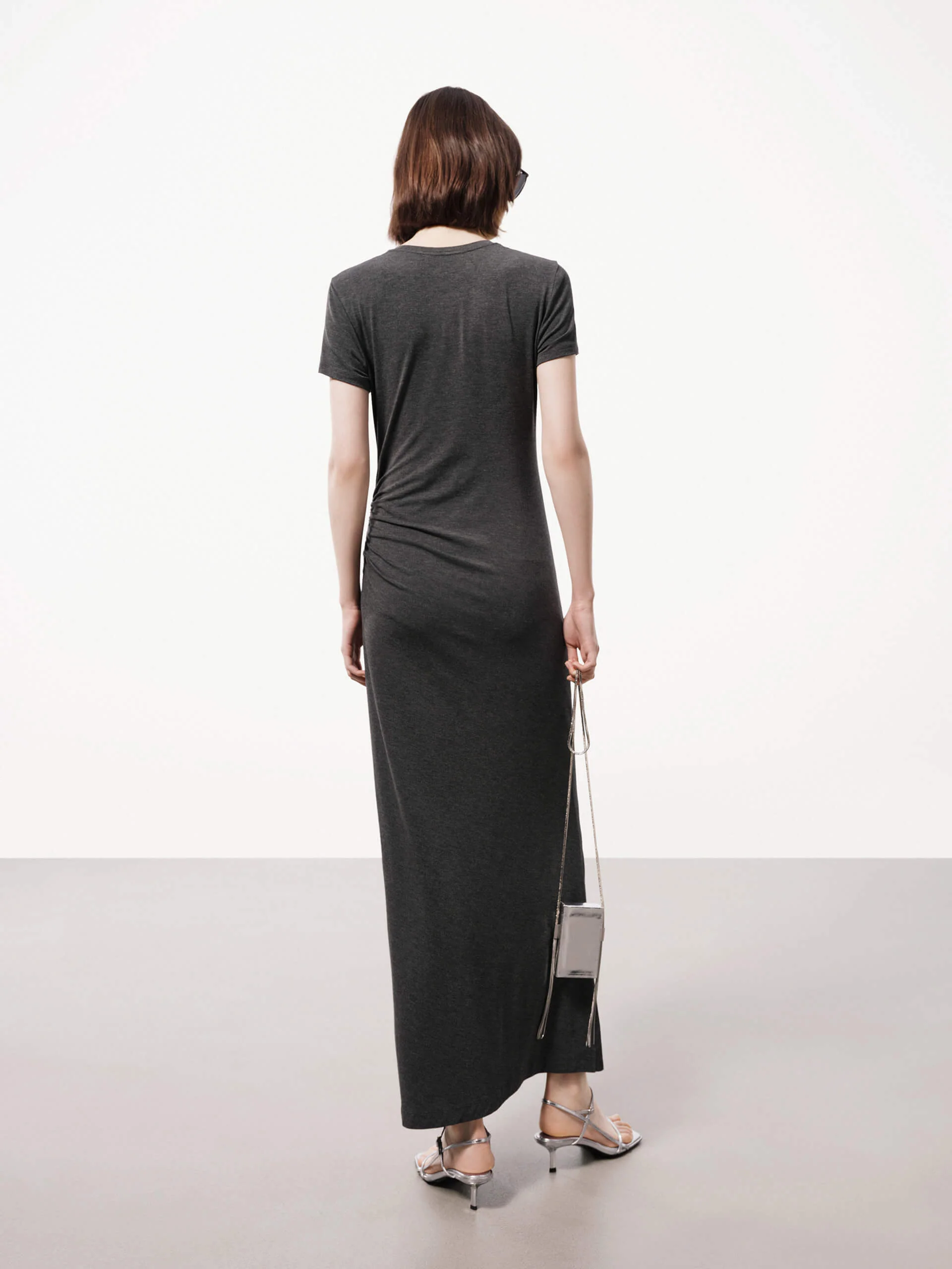 Side Pleated Maxi Dress - Image 6