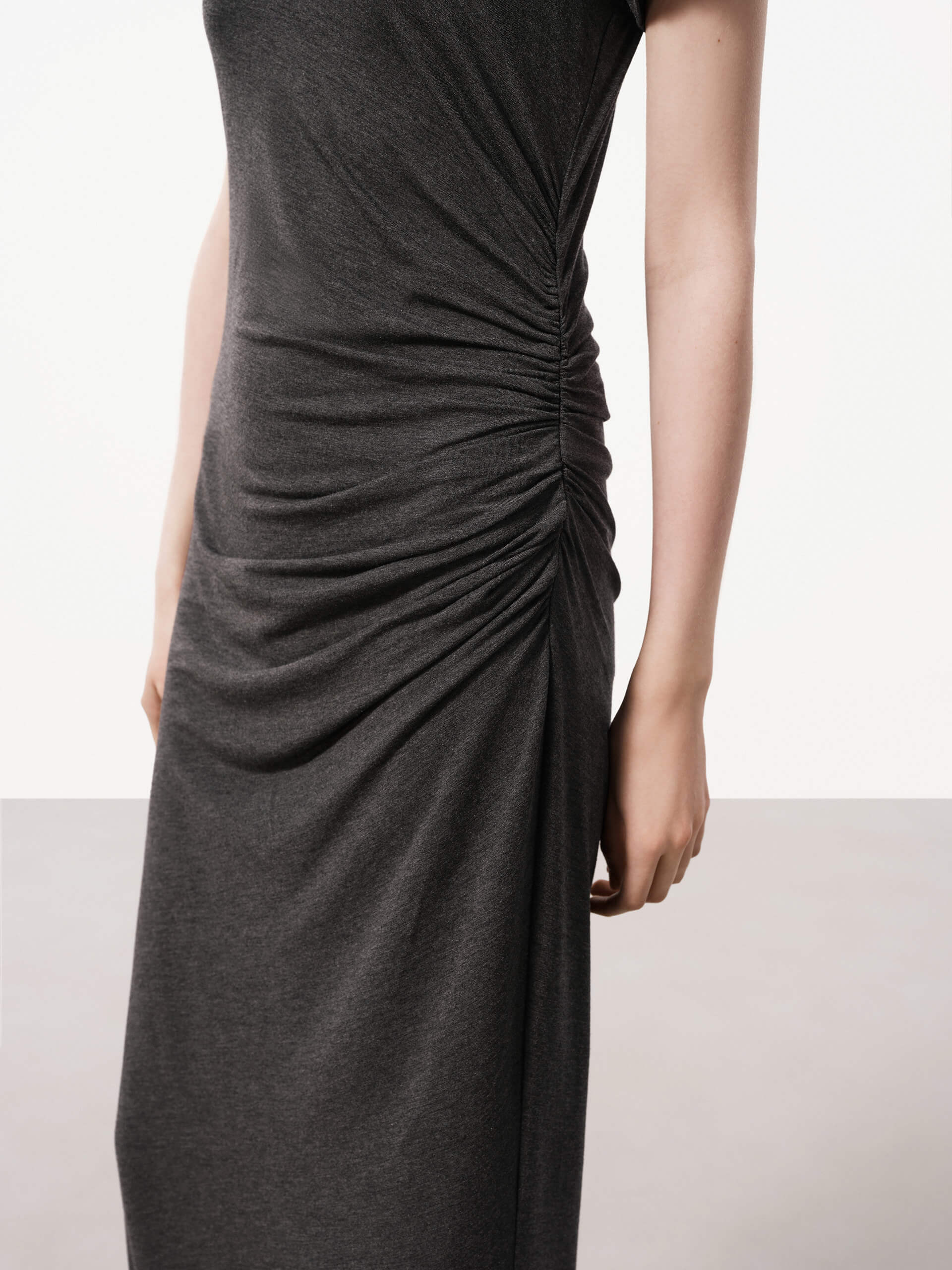 Side Pleated Maxi Dress - Image 8
