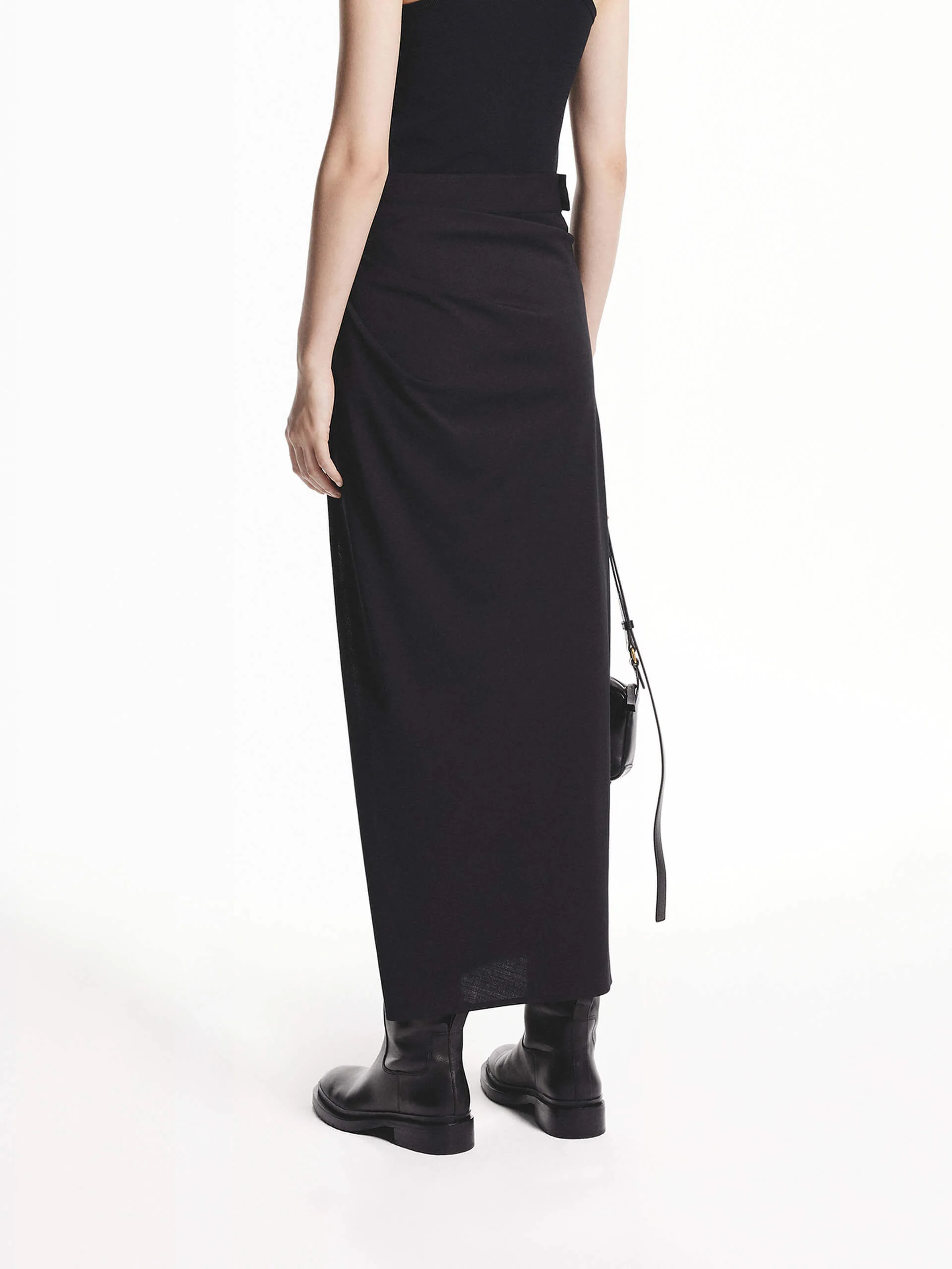 Side Pleated Midi Skirt - Image 6