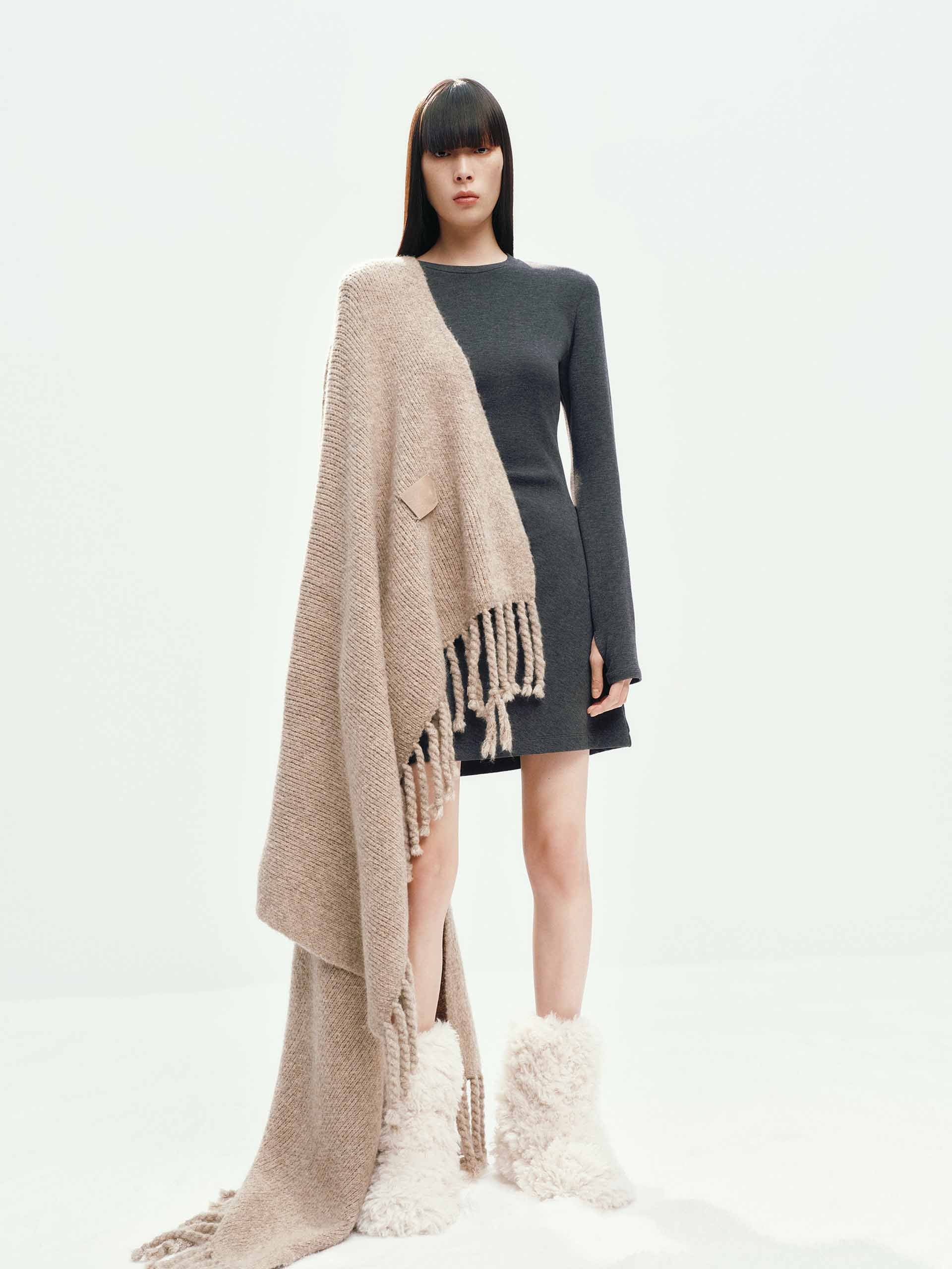Side Pleated Mini Dress - Image 2