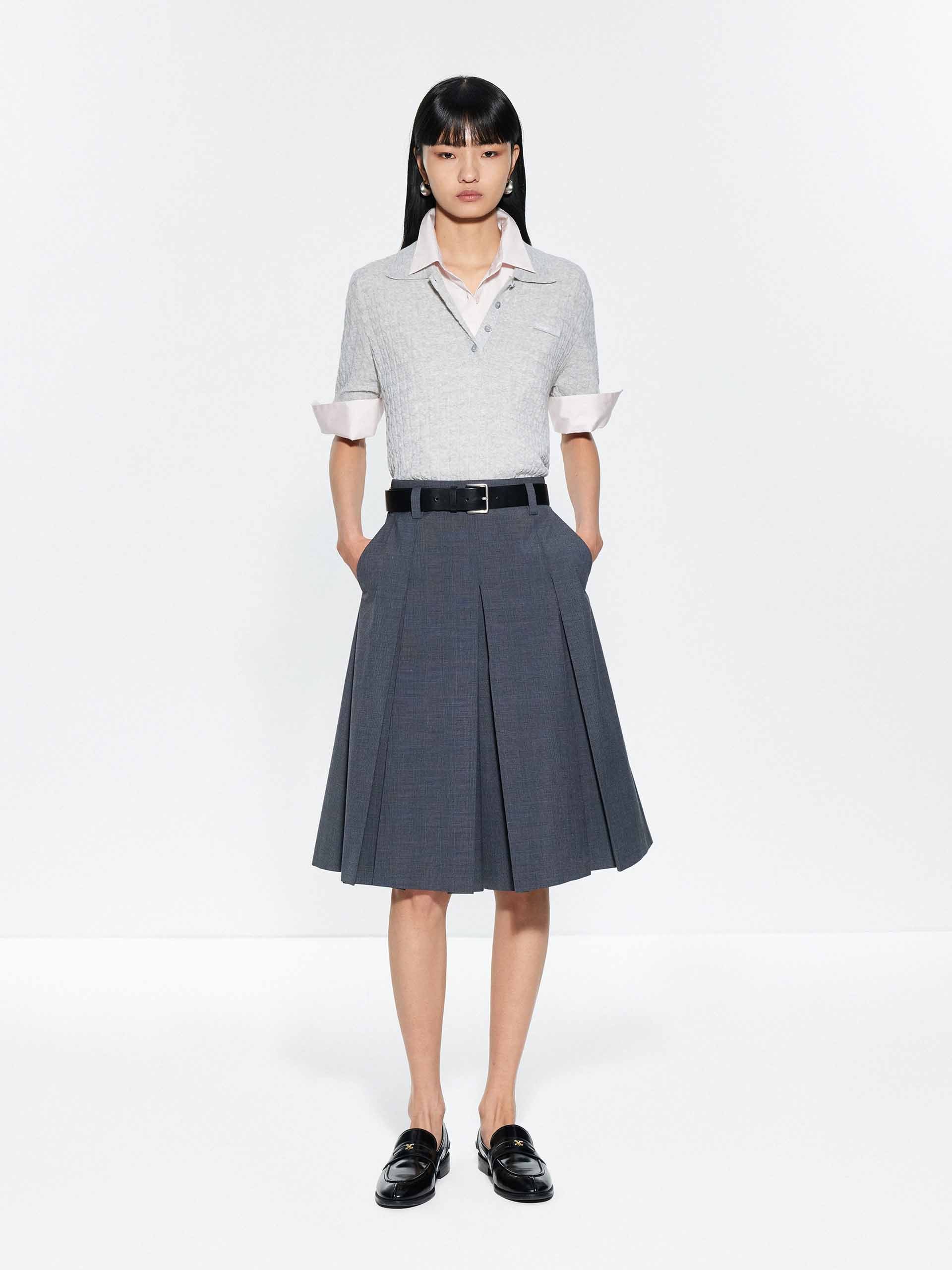 Side Pocket Pleated Culottes - Image 2
