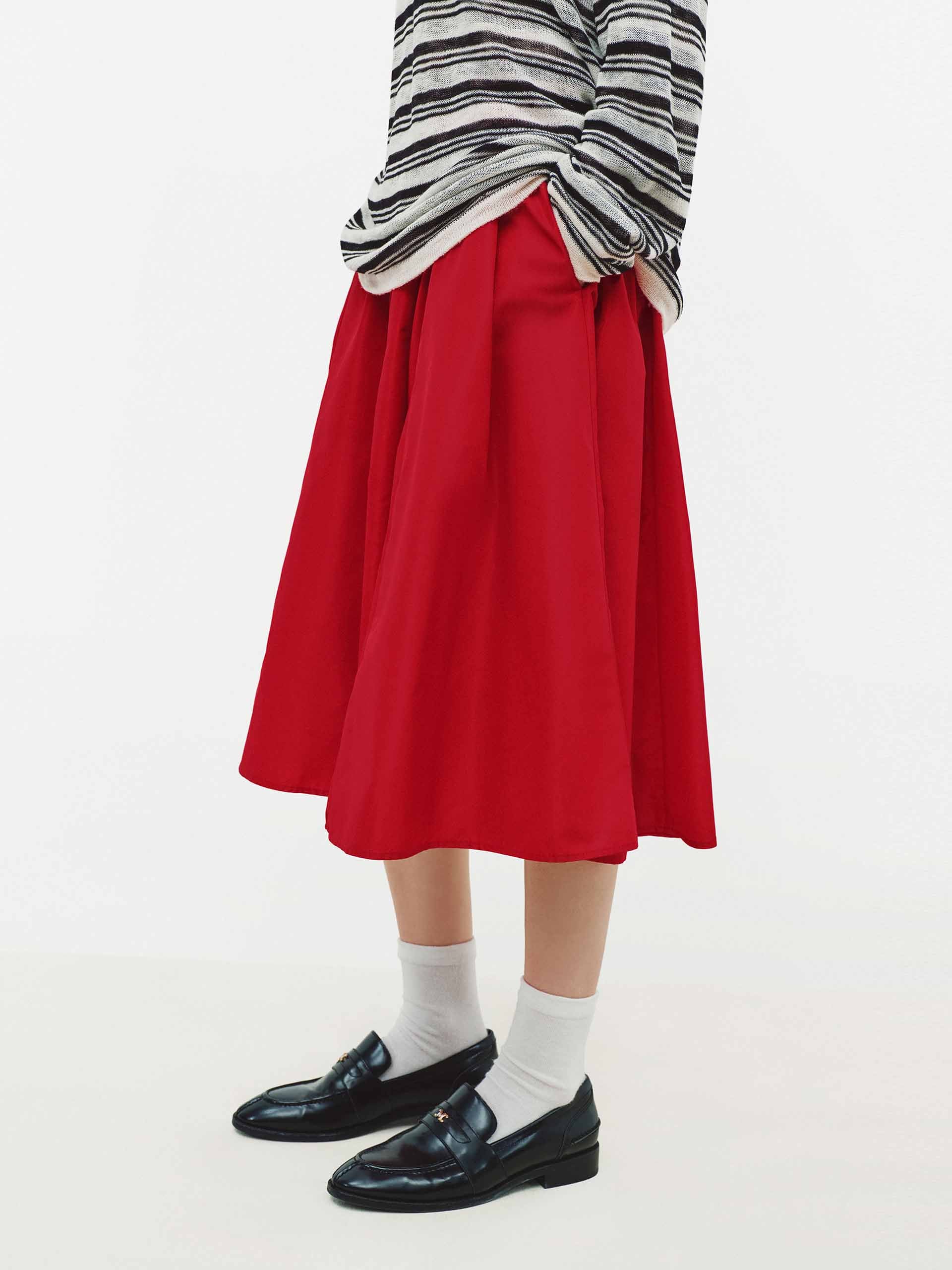 Side Pocket Pleated Skirt - Image 3