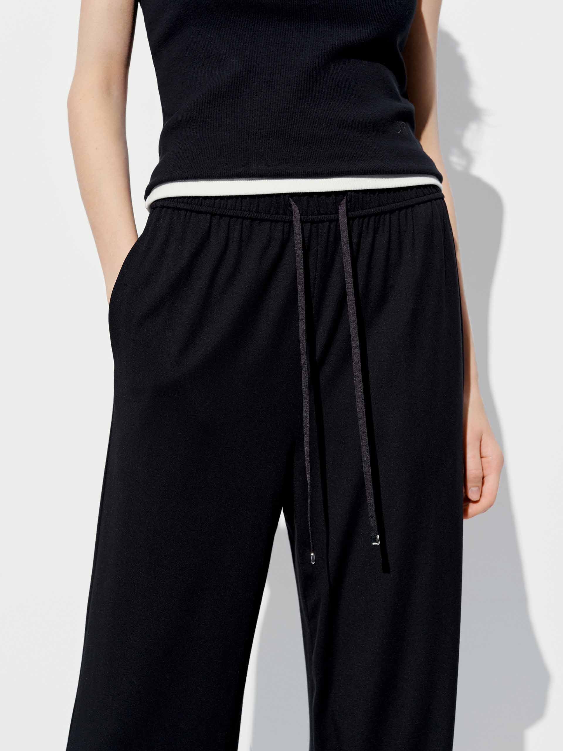 Side Pockets Drawstring Trousers - Image 8