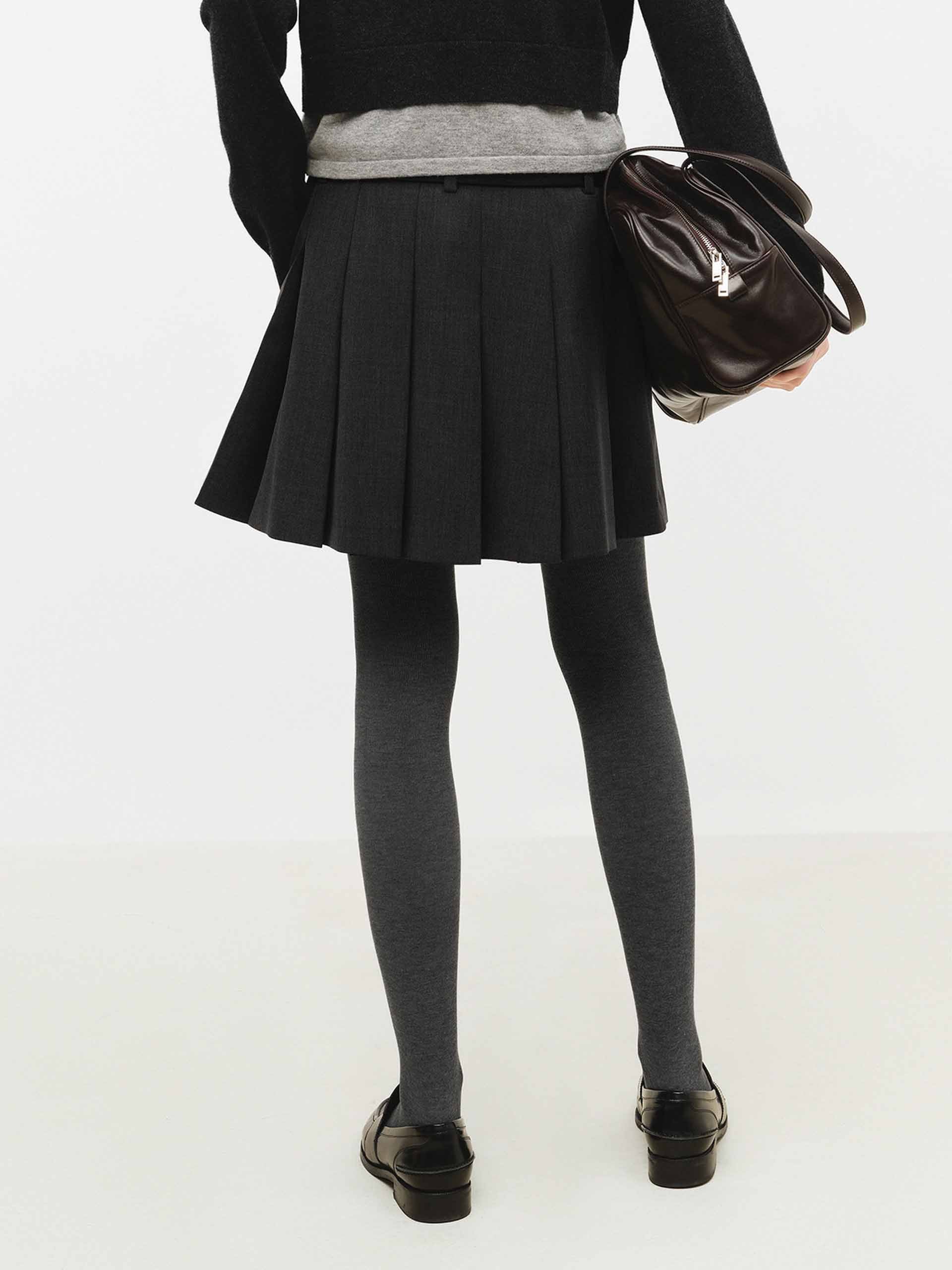 Side Pockets Pleated Skirt - Image 6