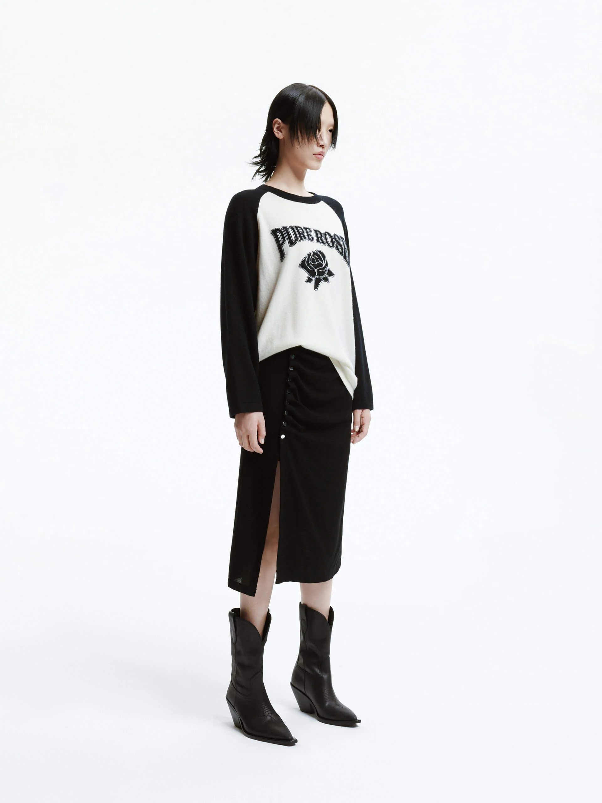 Side Slit Pleated Skirt - Image 15