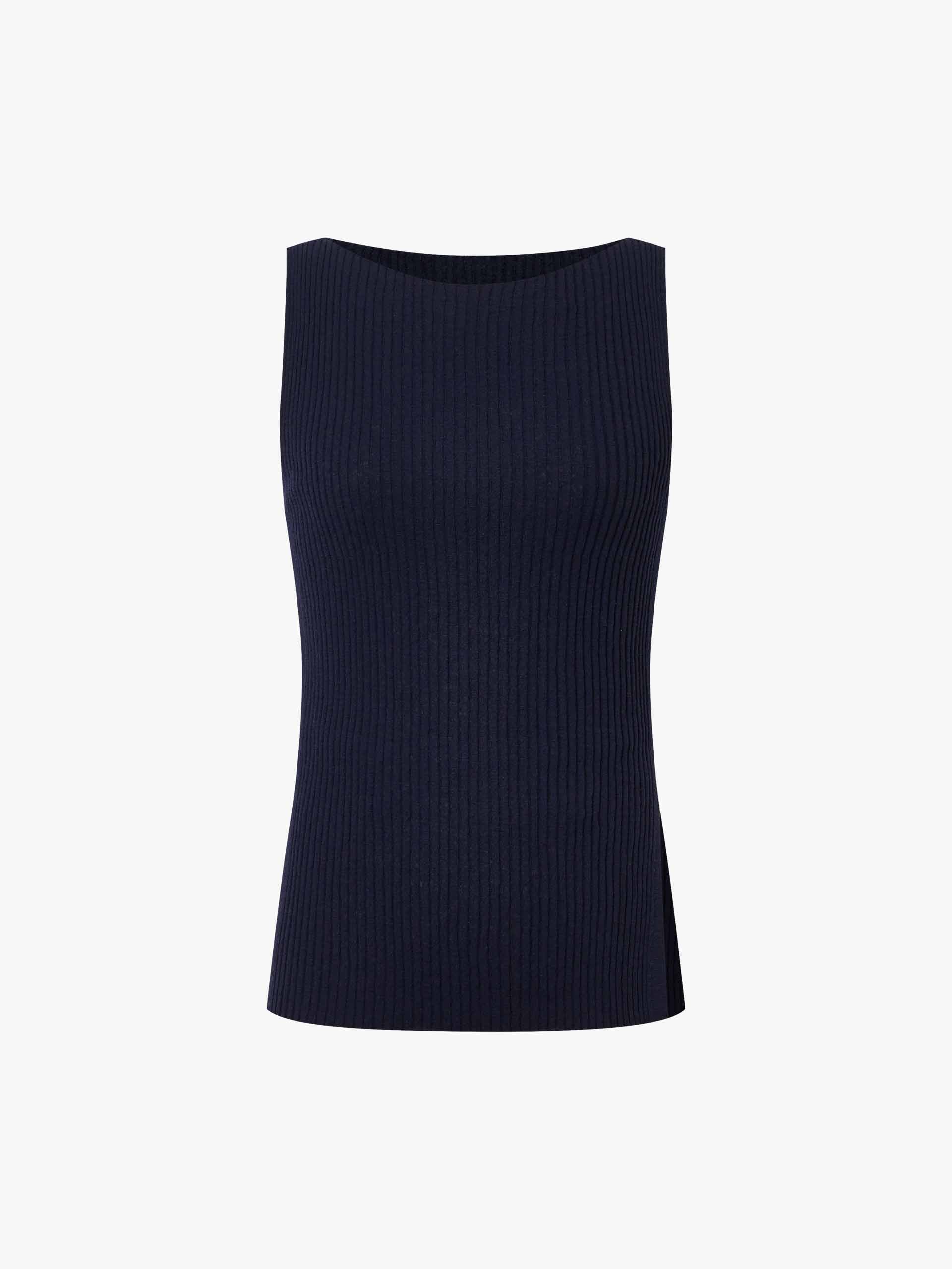 Side Slit Ribbed Knit Top - Image 5