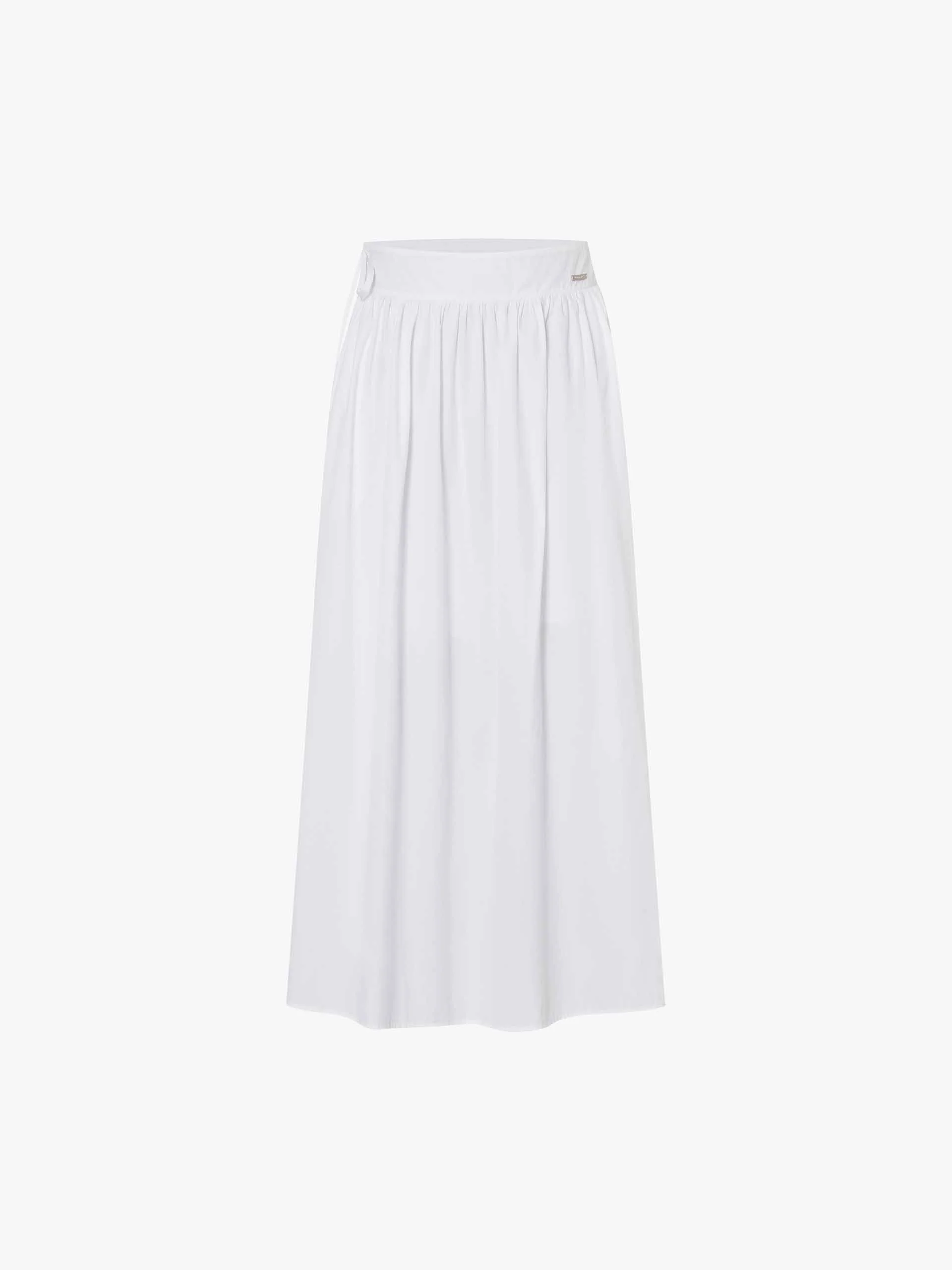 Side Zipper Cotton Skirt - Image 5