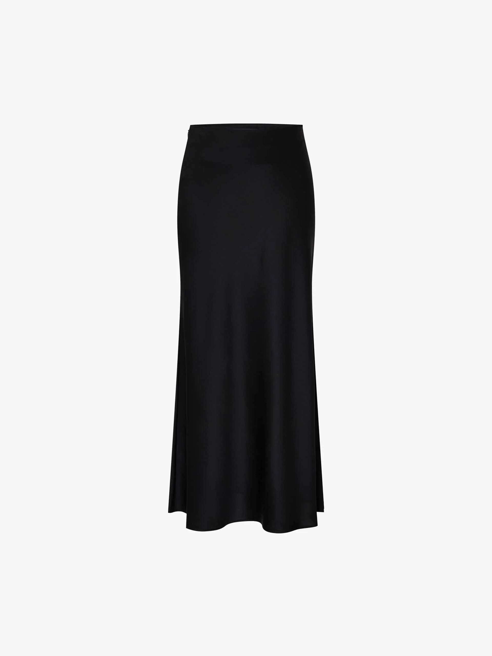 Side Zipper Satin Skirt - Image 13