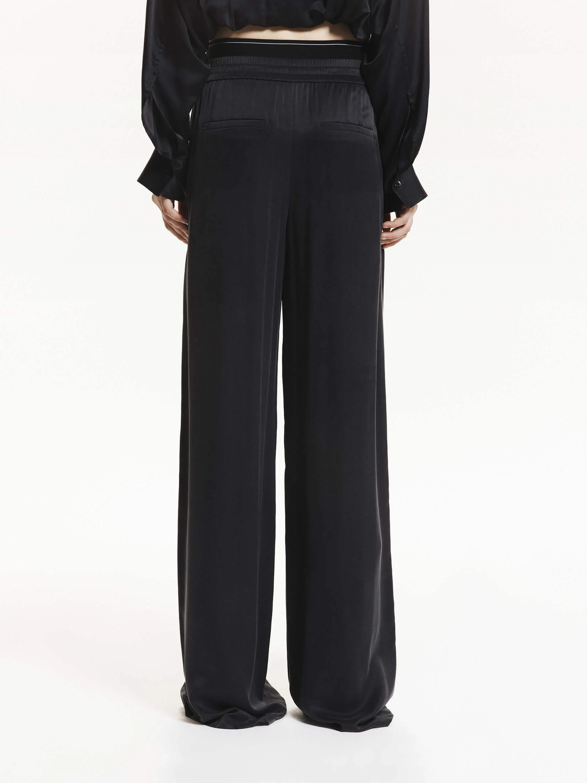 Silk Blend Elastic Pants - Image 6