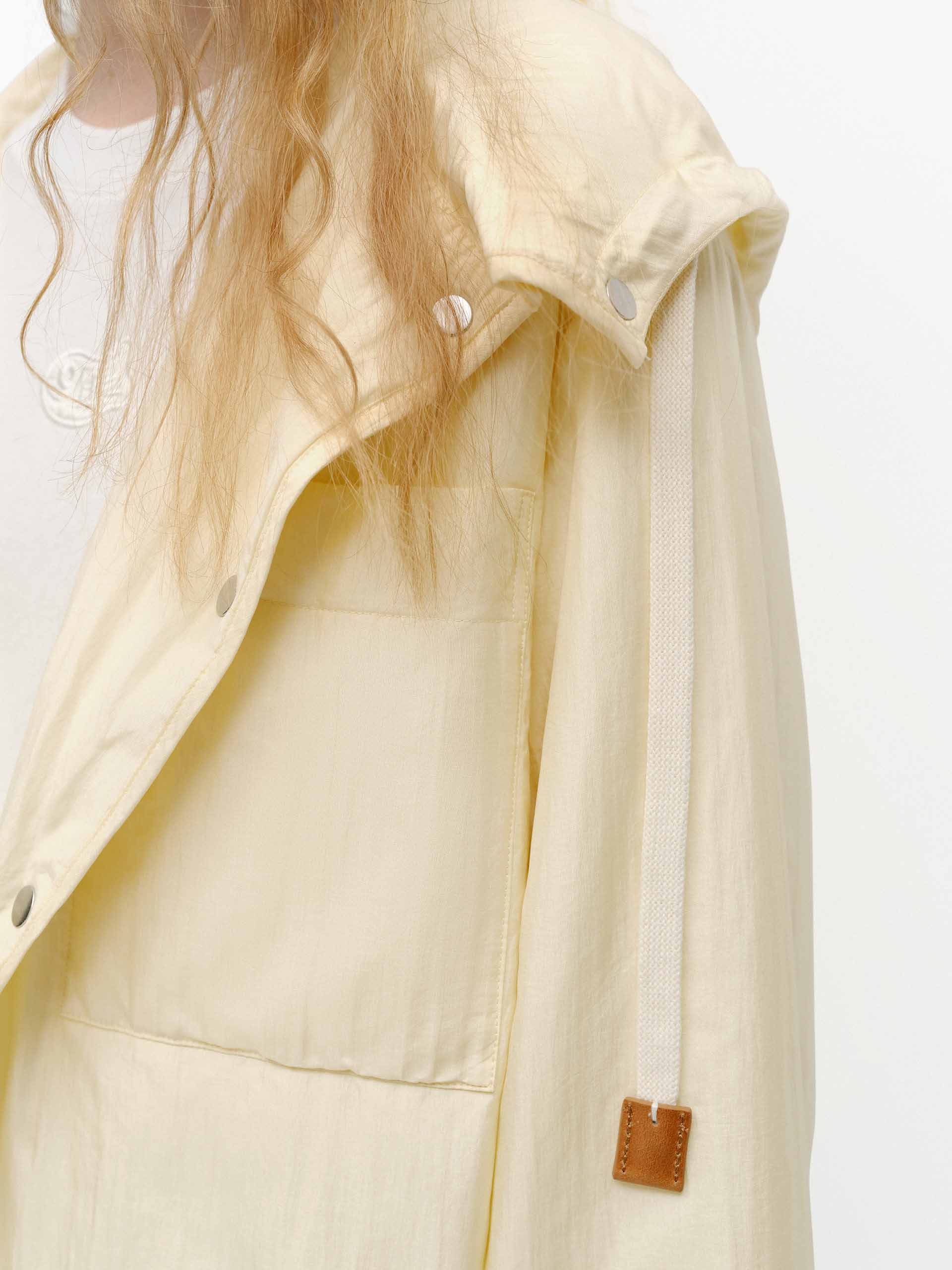 Silk Blend Hooded Coat - Image 8