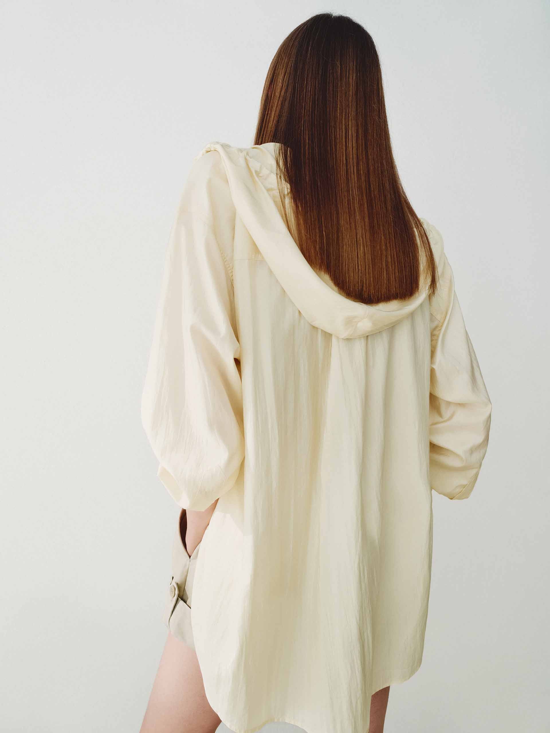 Silk Blend Hooded Shirt - Image 11