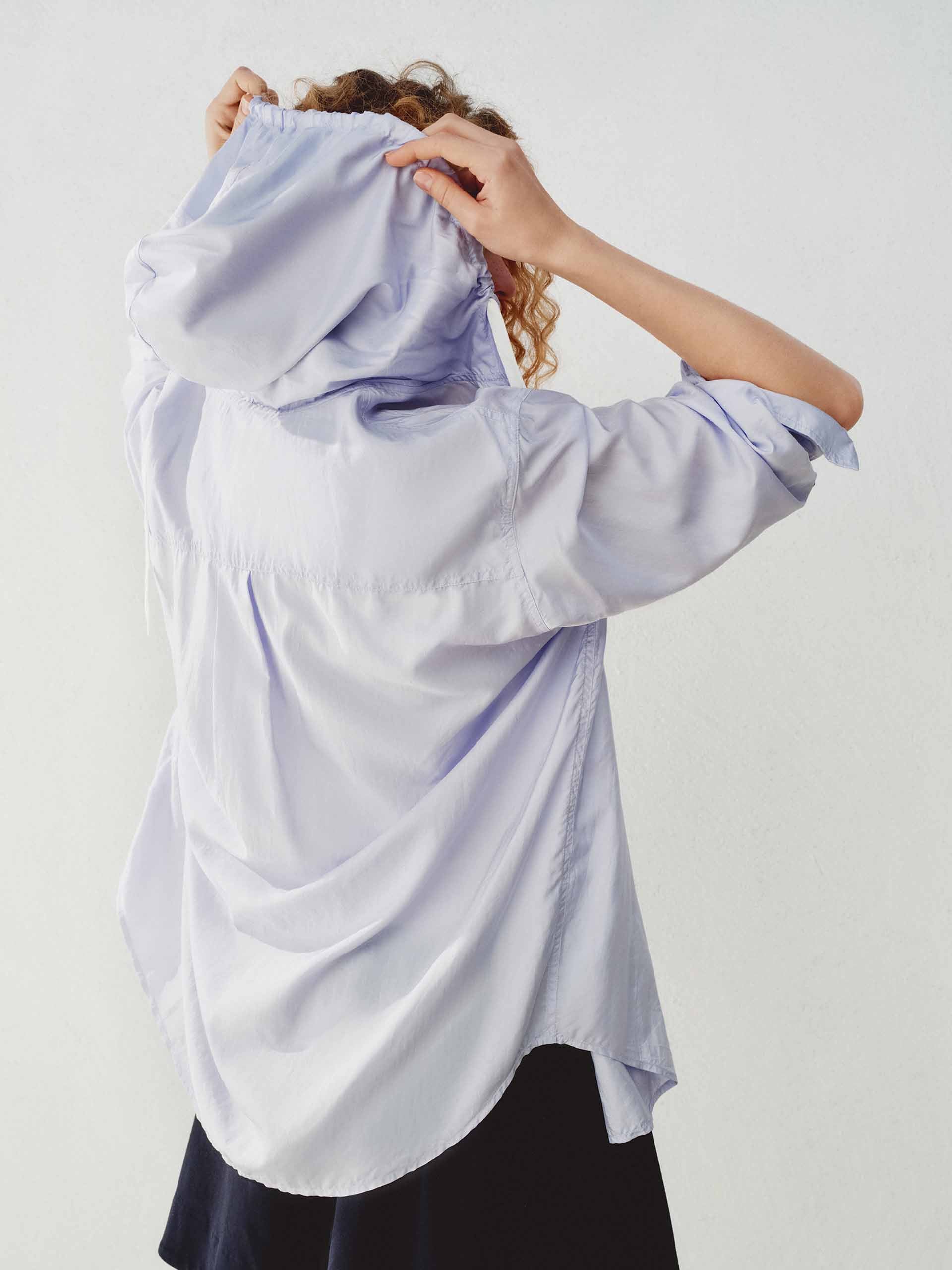Silk Blend Hooded Shirt - Image 22