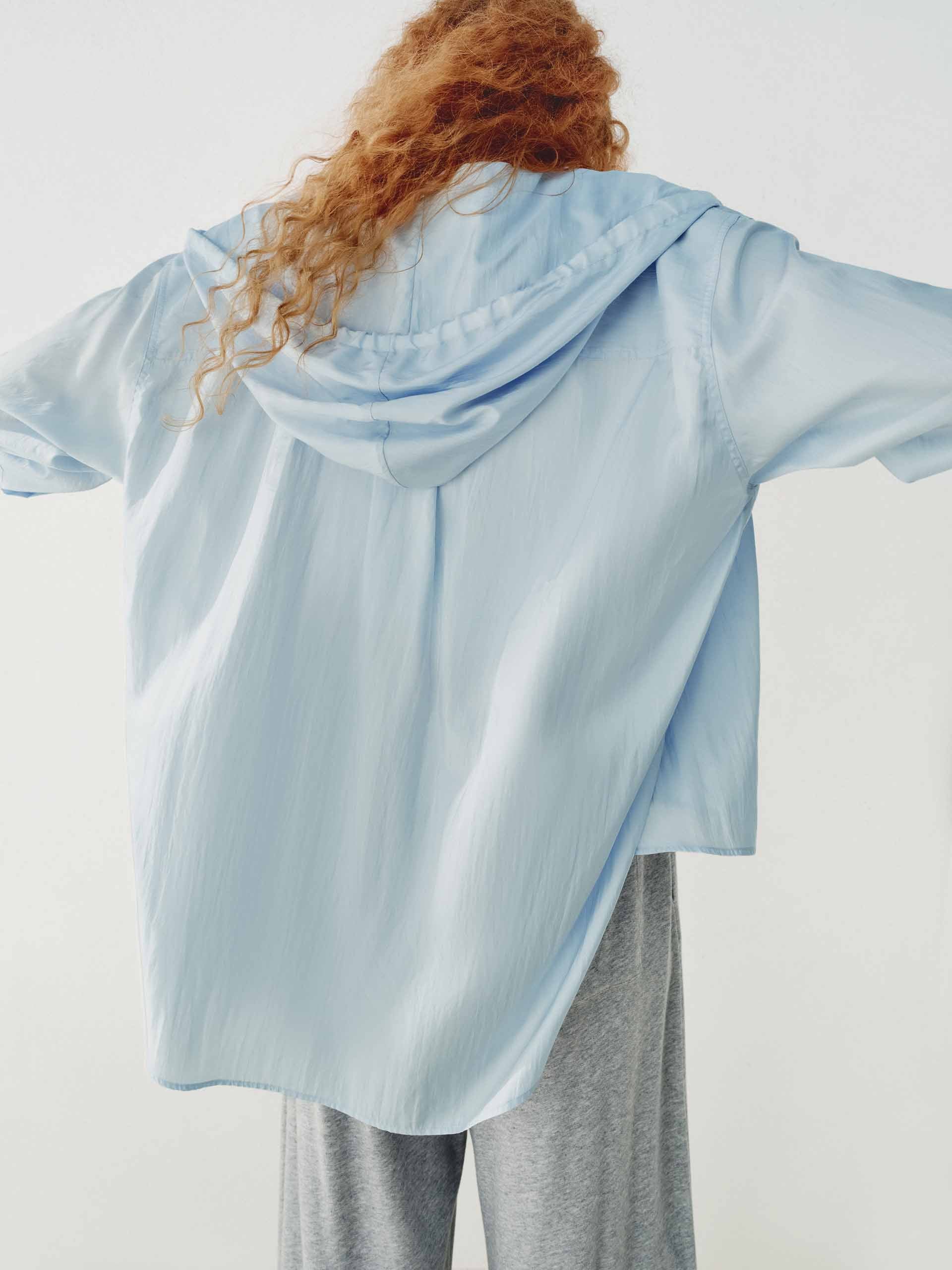 Silk Blend Hooded Shirt - Image 3