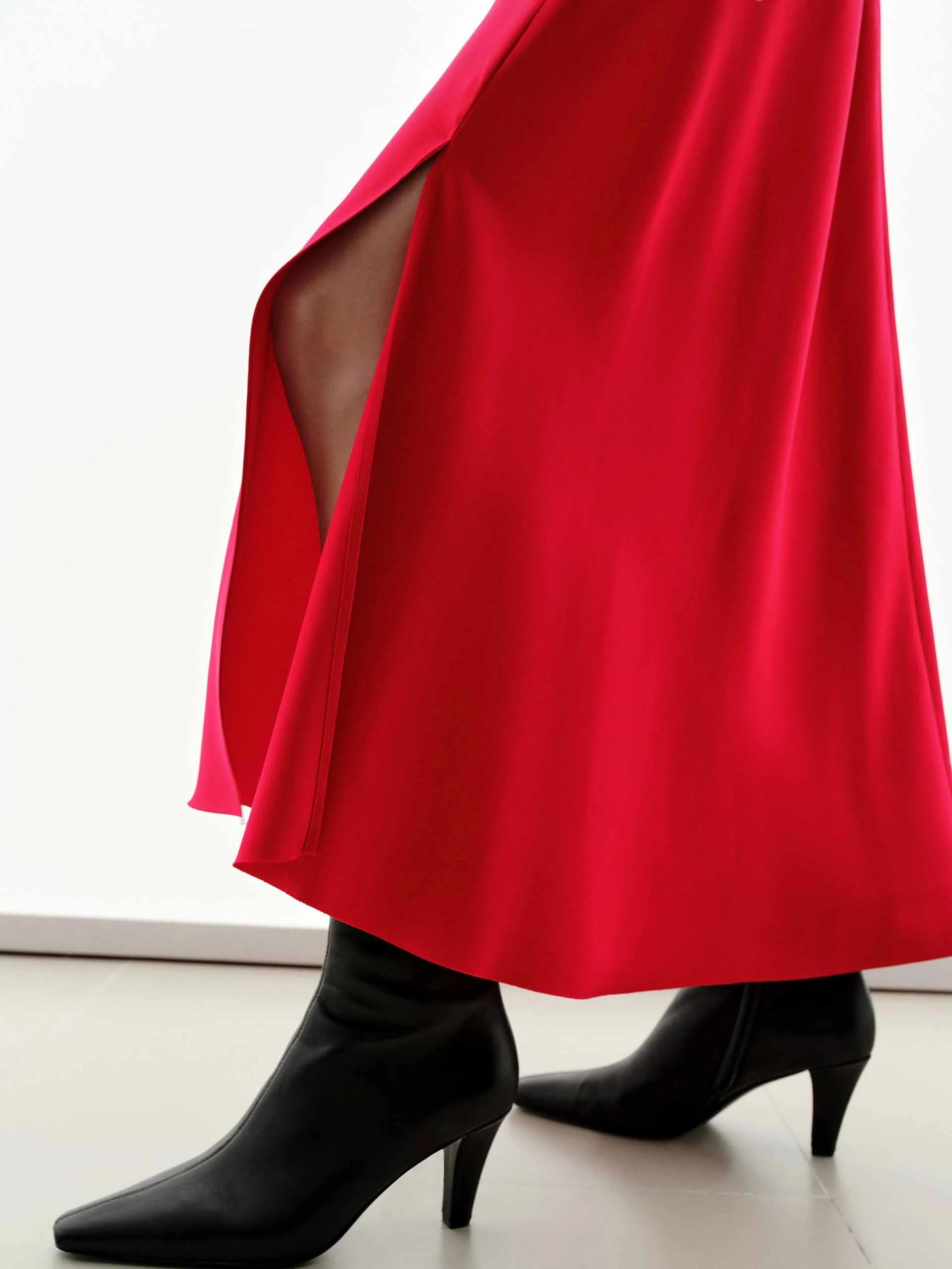 Silk Blend Side Slit Dress - Image 7