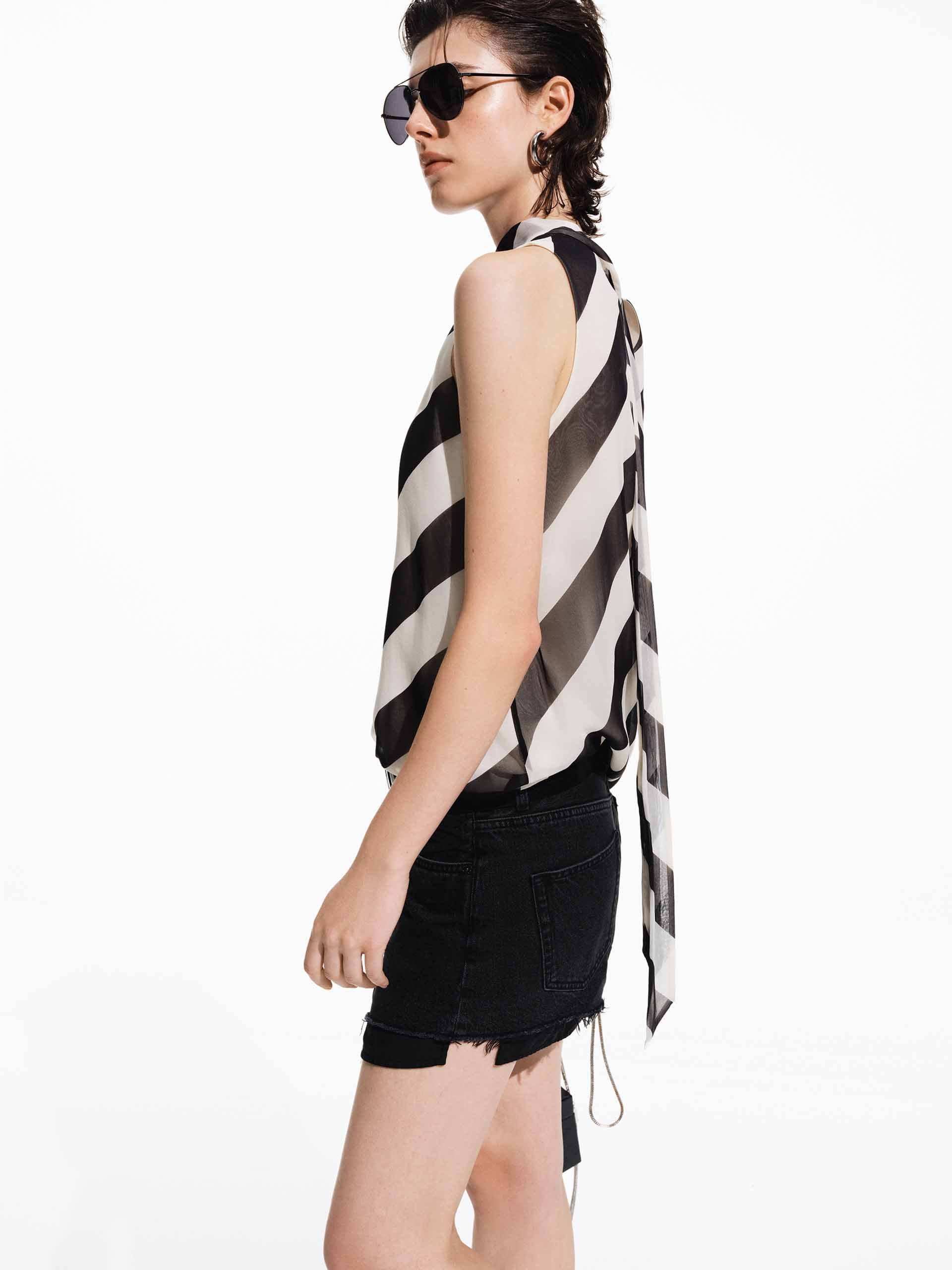 Silk Blend Sleeveless Top - Image 10