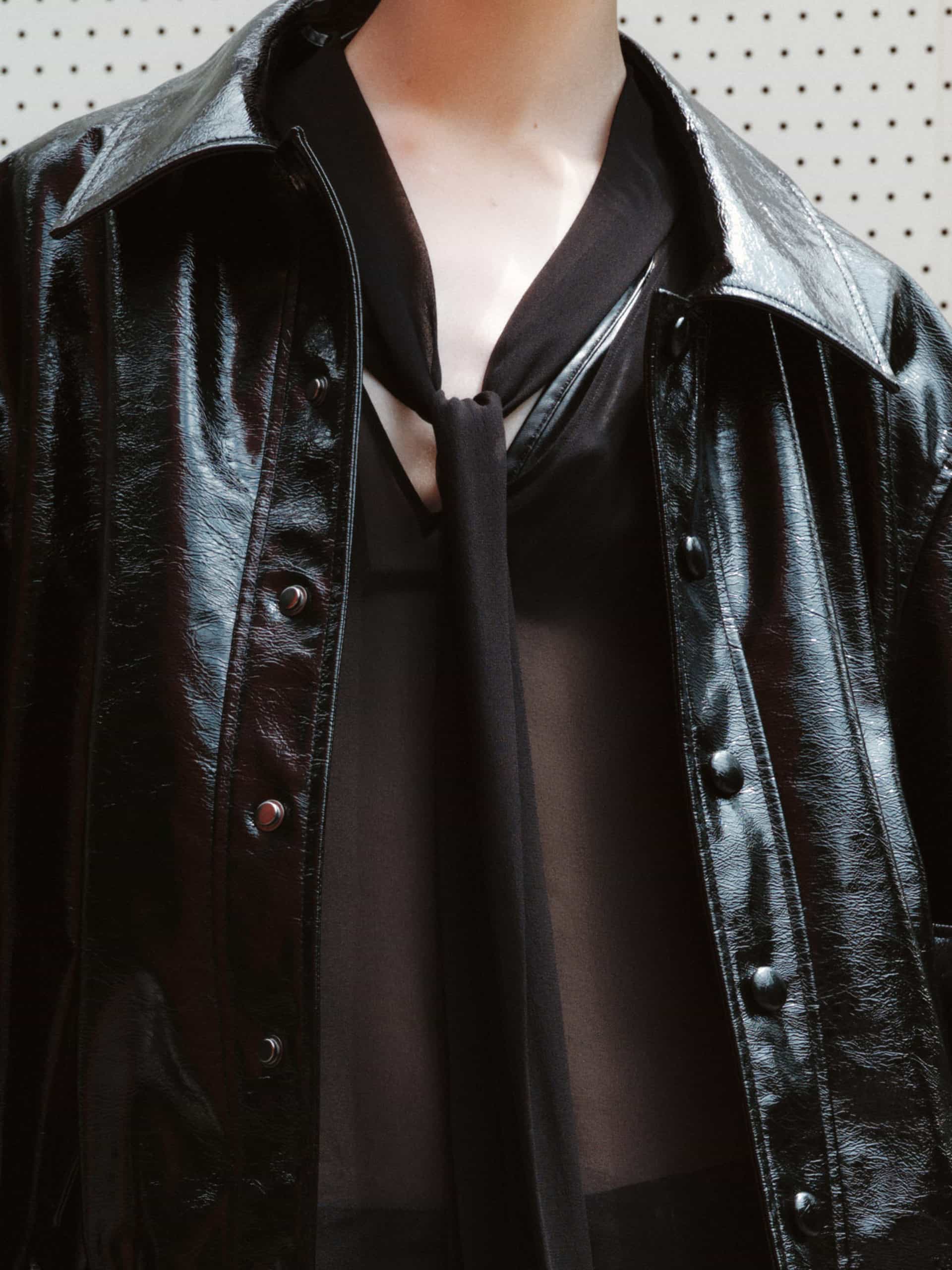 Silk Tie Detail Blouse - Image 8