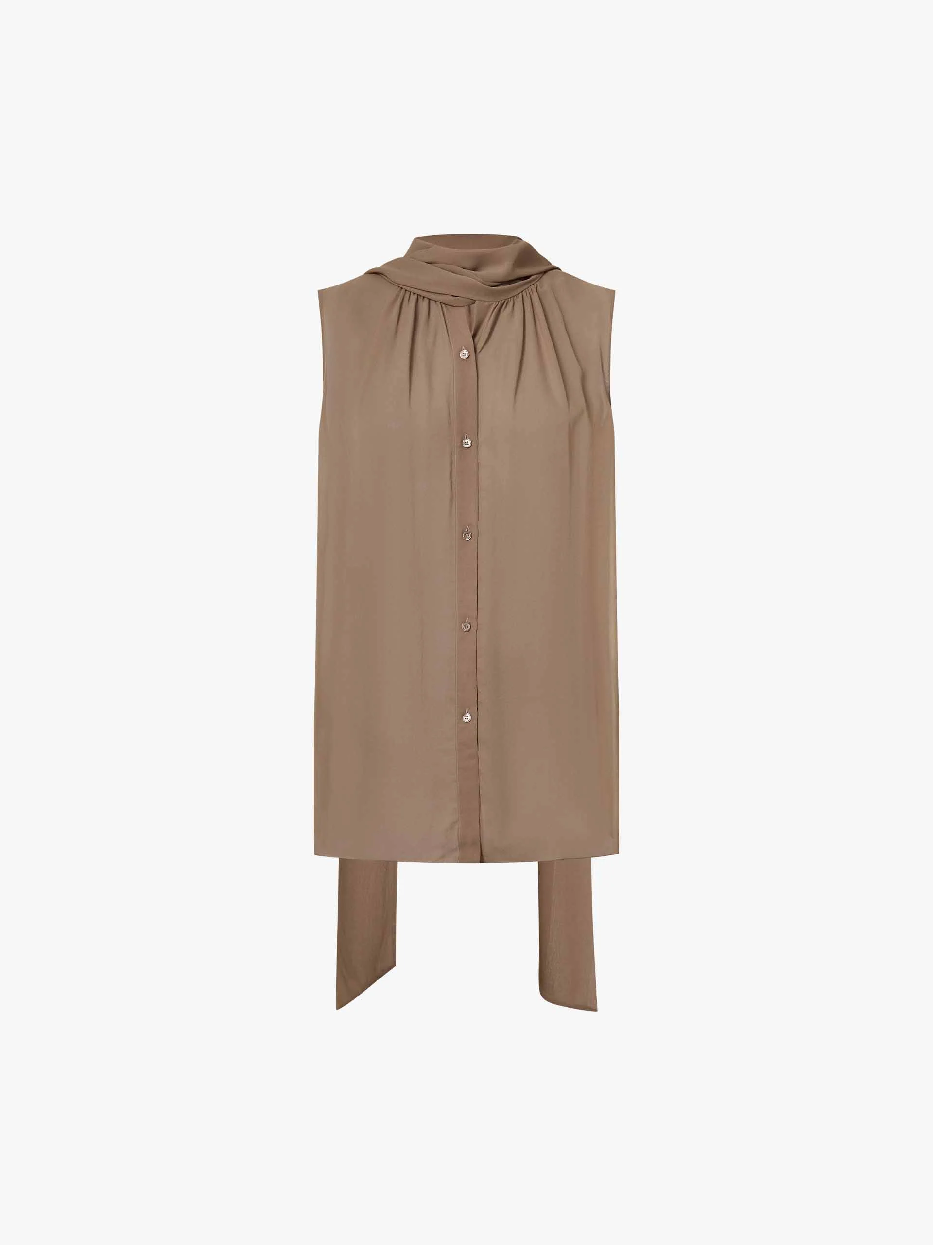Silk Turtleneck Blouse - Image 5
