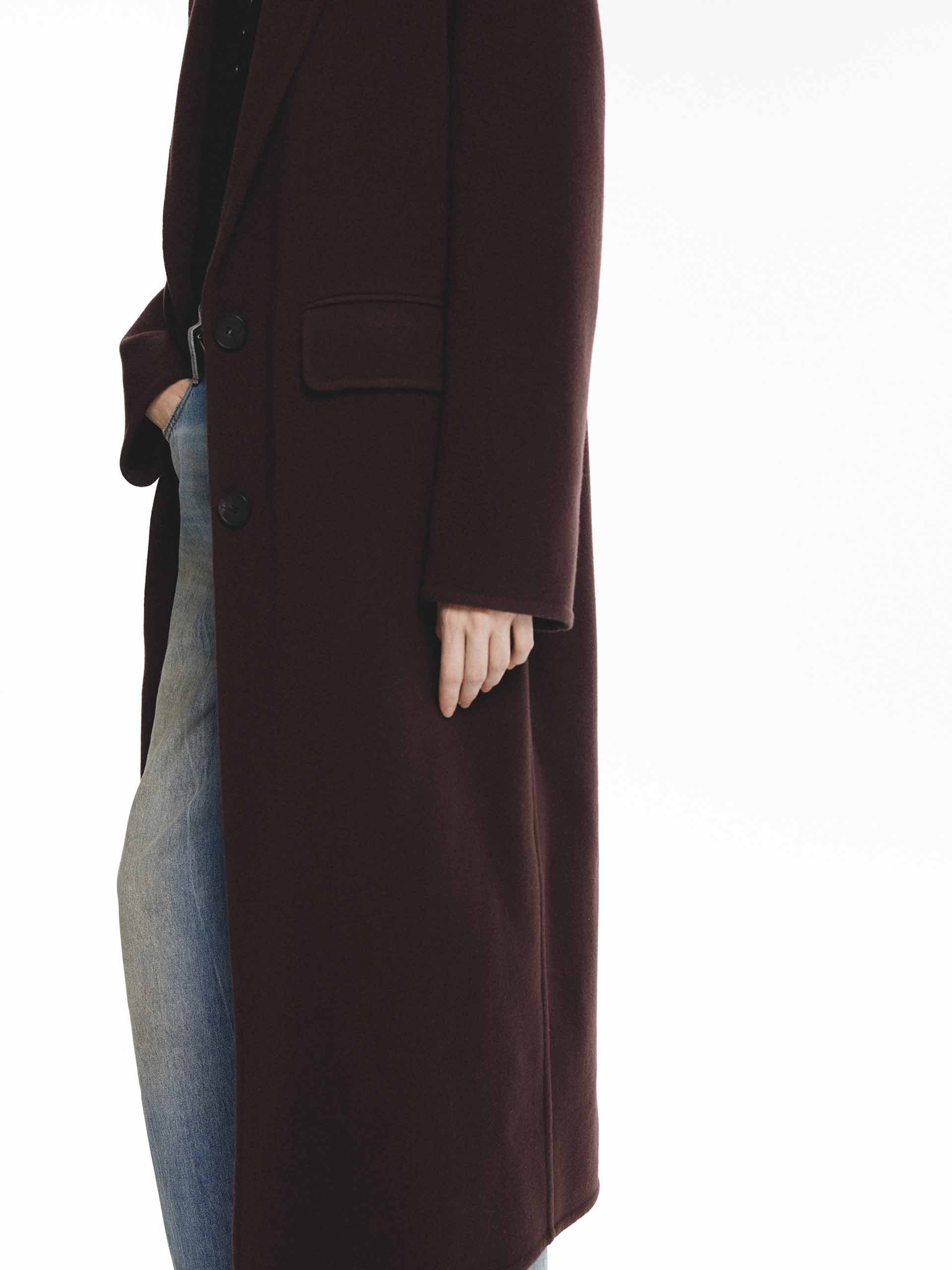 Single Breasted Wool Coat - Image 8