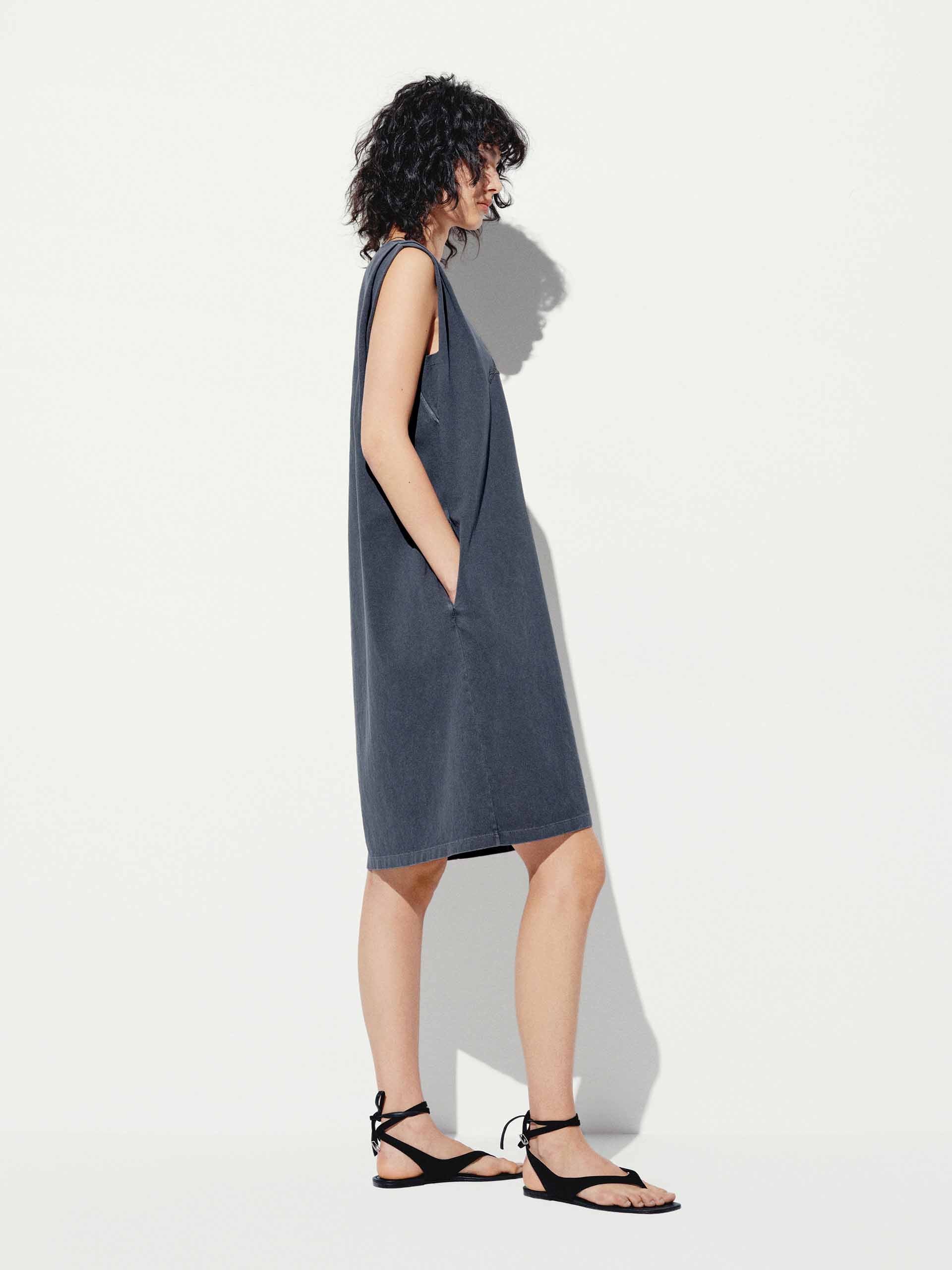Sleeveless Cotton Dress - Image 2