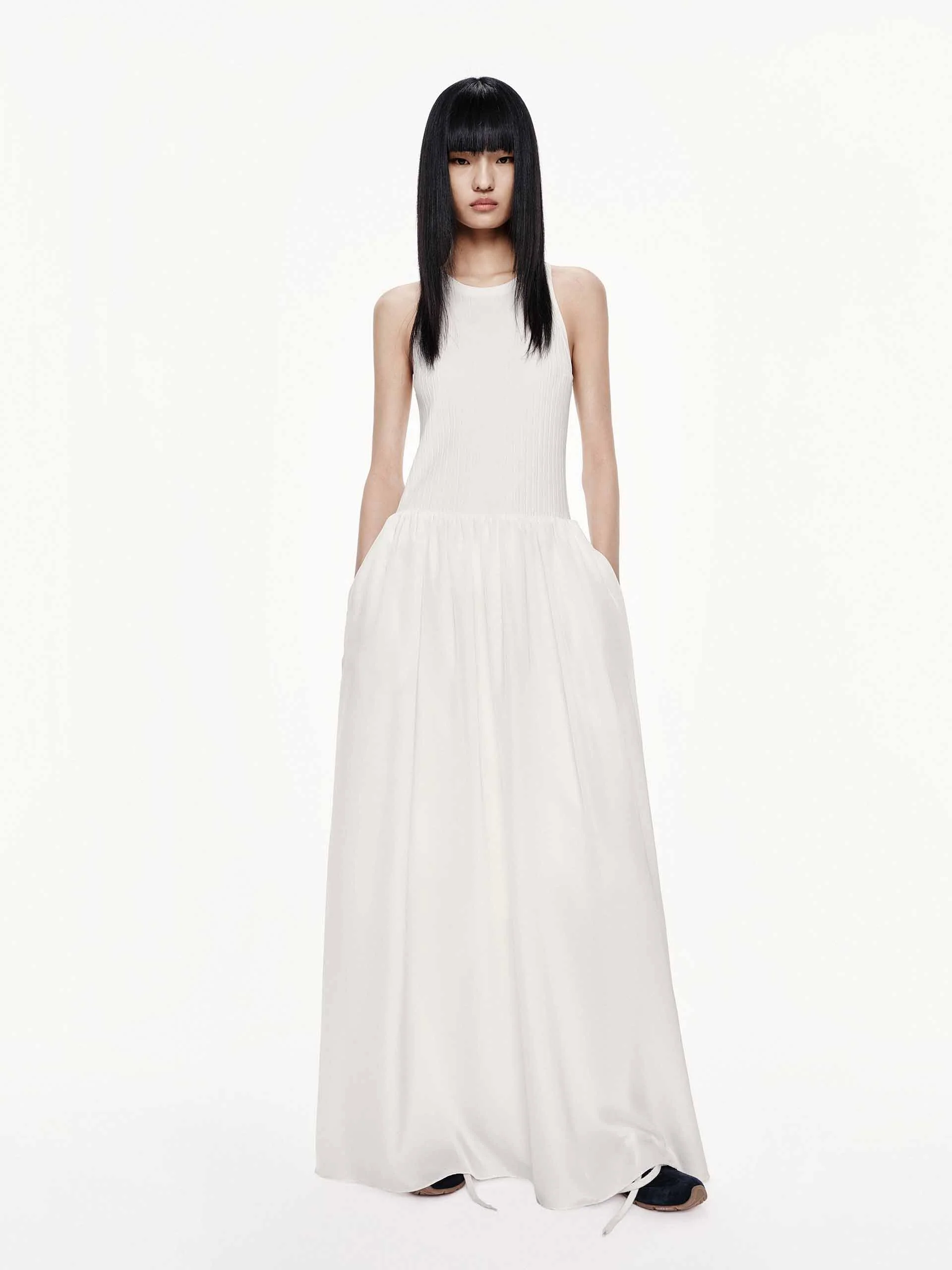 Sleeveless Paneled Tank Dress