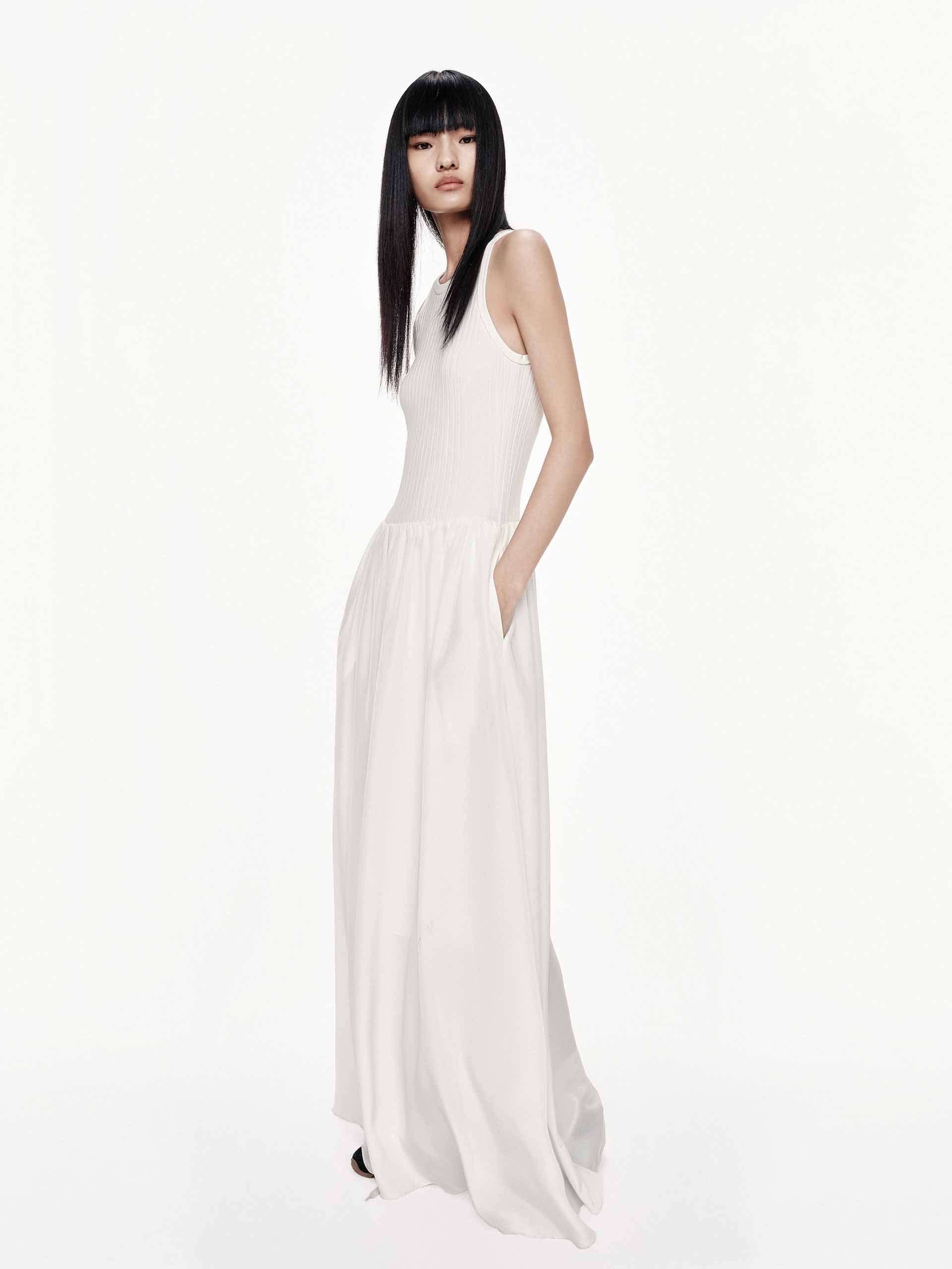 Sleeveless Paneled Tank Dress - Image 2