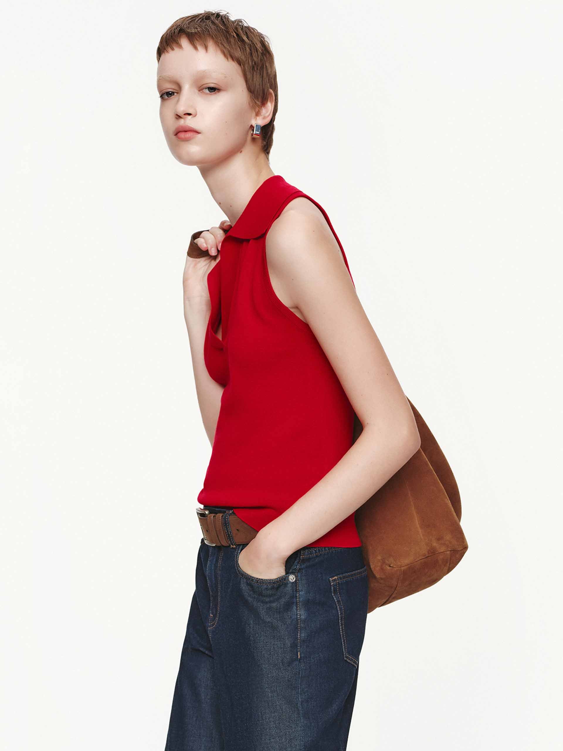 Sleeveless Polo Top - Image 6