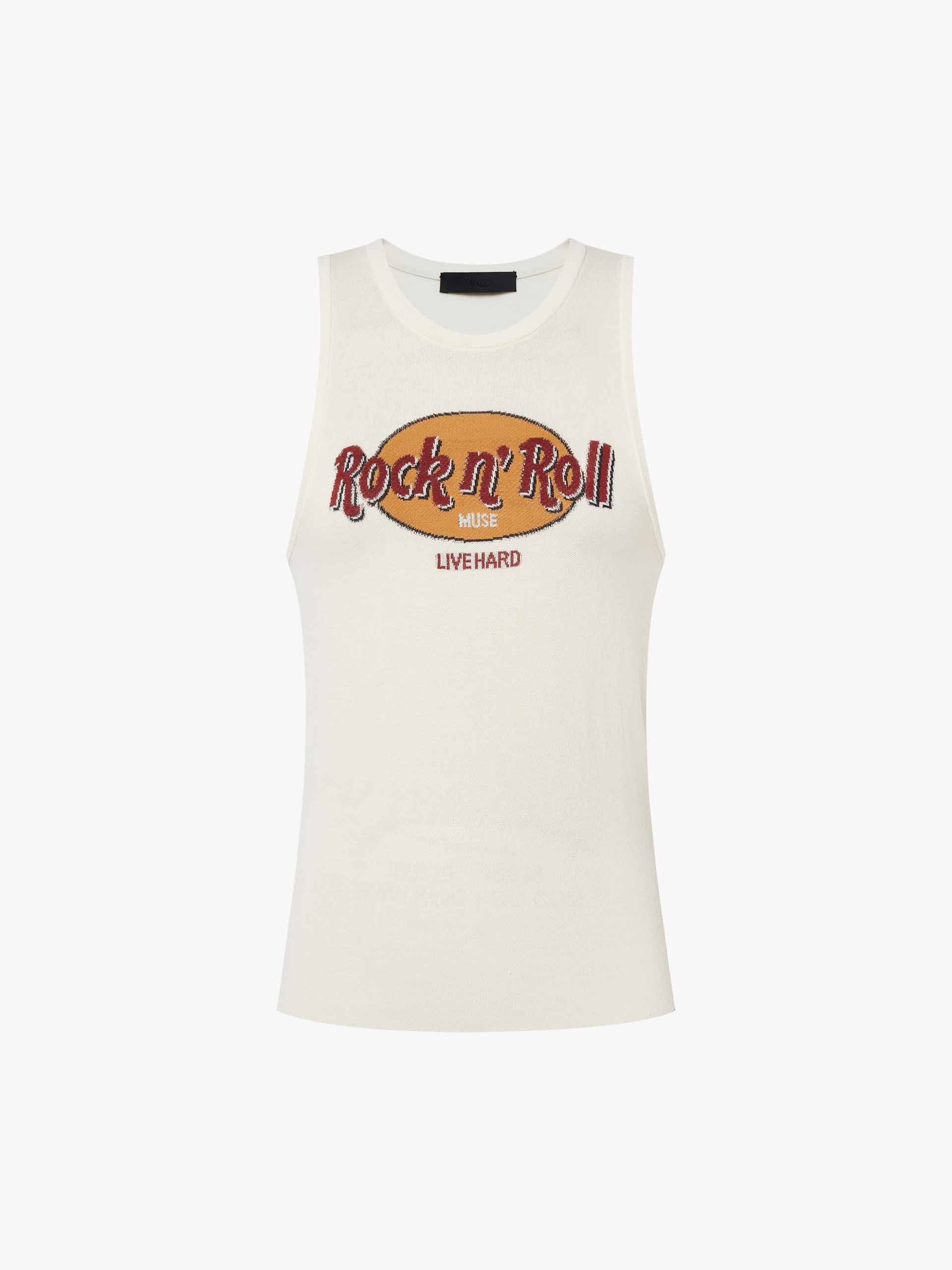 Sleeveless Printed Knit Top - Image 13