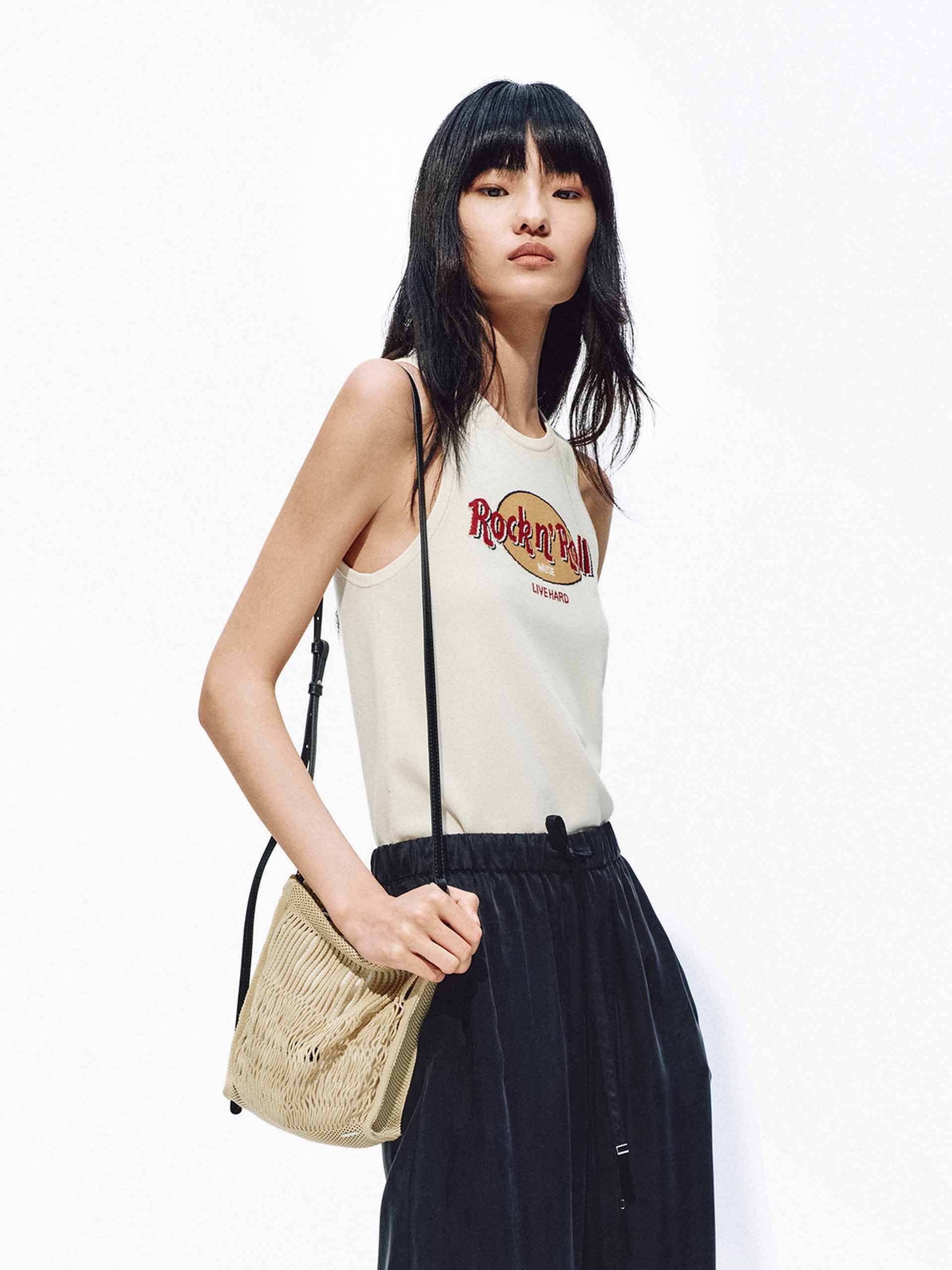 Sleeveless Printed Knit Top - Image 16