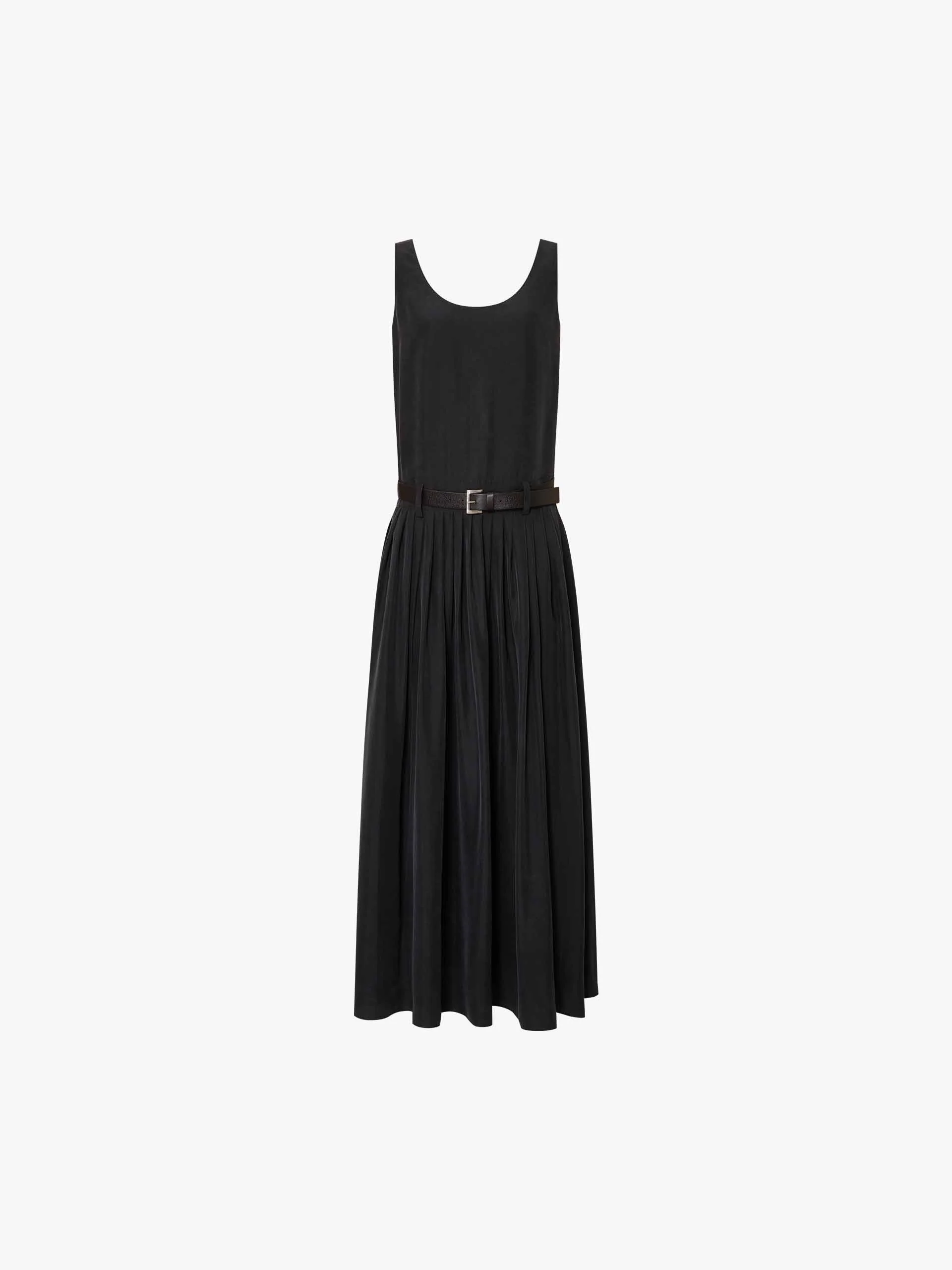 Sleeveless Silk Tank Dress - Image 5
