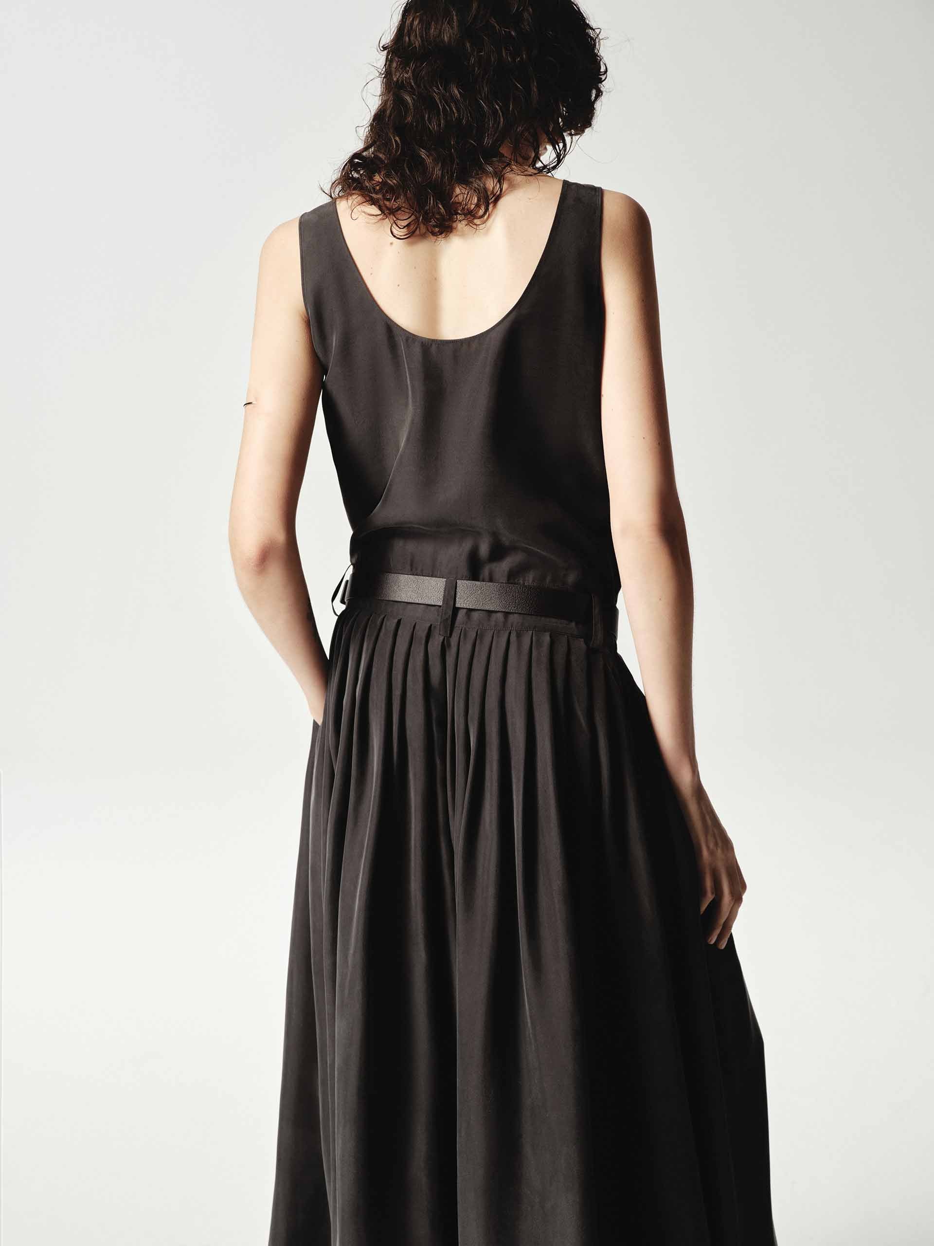 Sleeveless Silk Tank Dress - Image 7