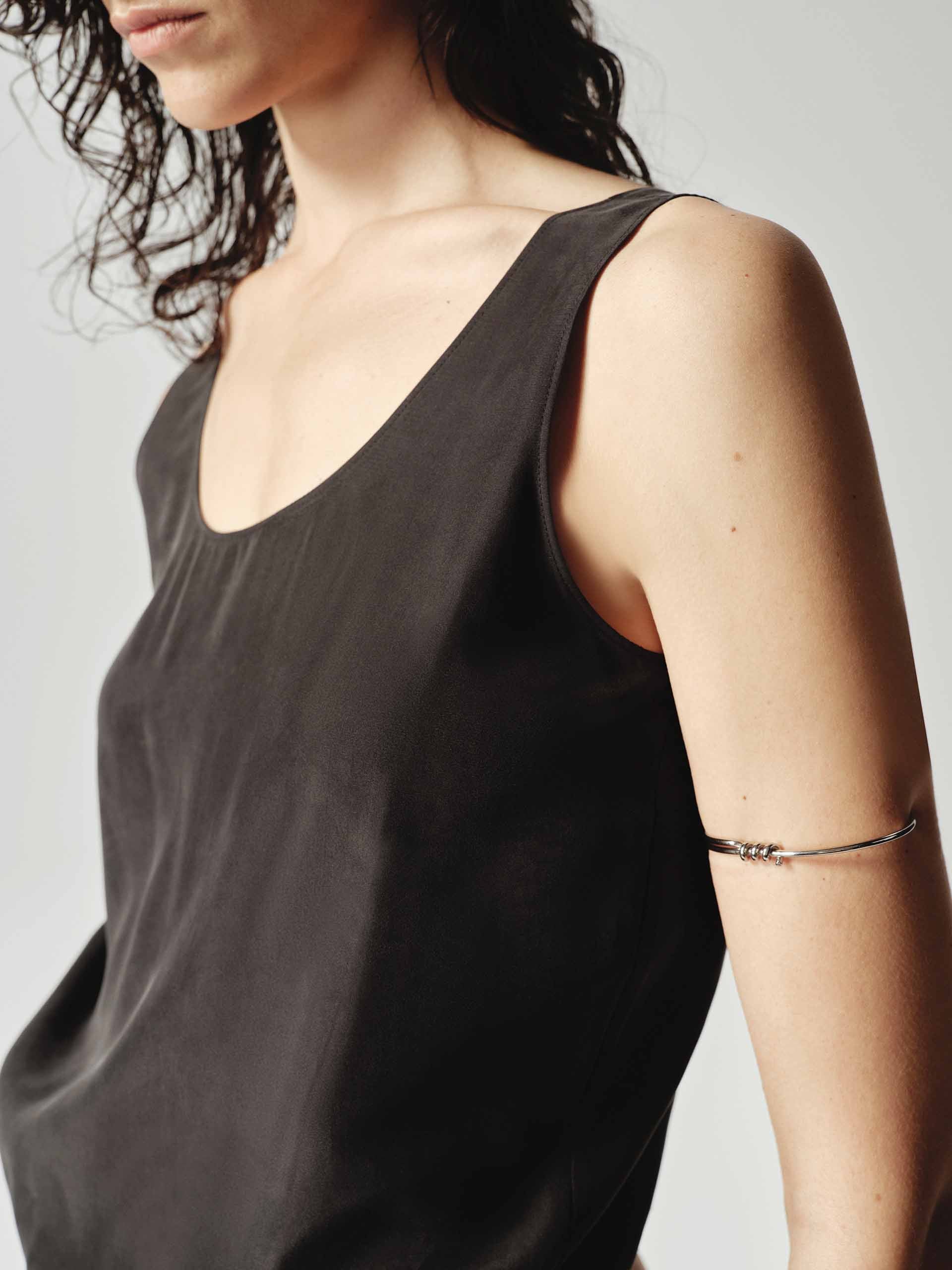 Sleeveless Silk Tank Dress - Image 8