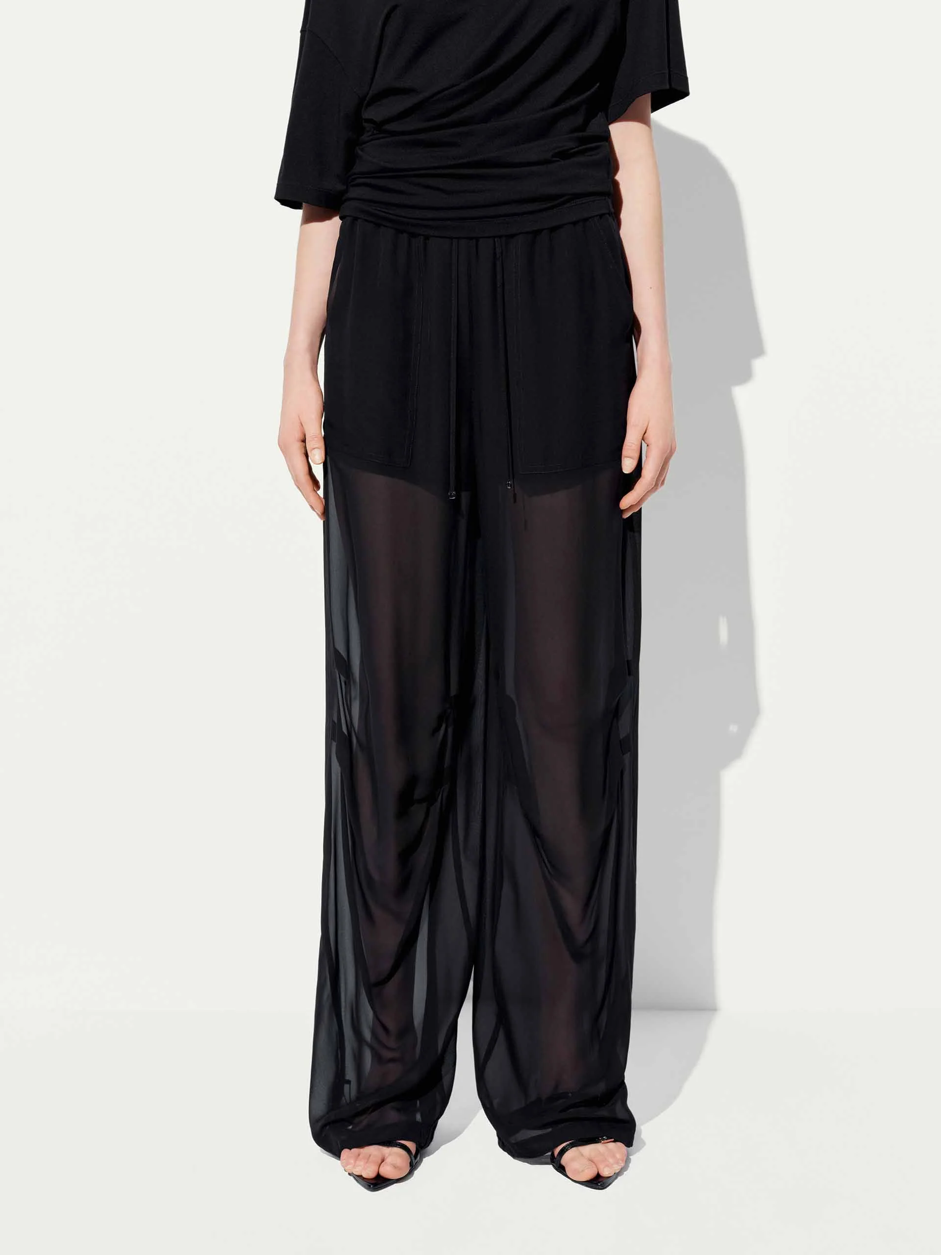 Slik Blend Straight Trousers