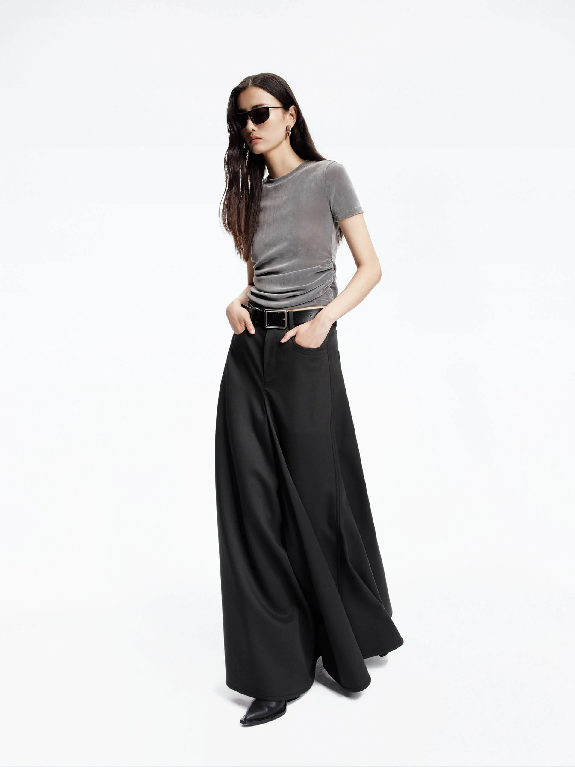 Slim Fit Pleated T-shirt - Image 7
