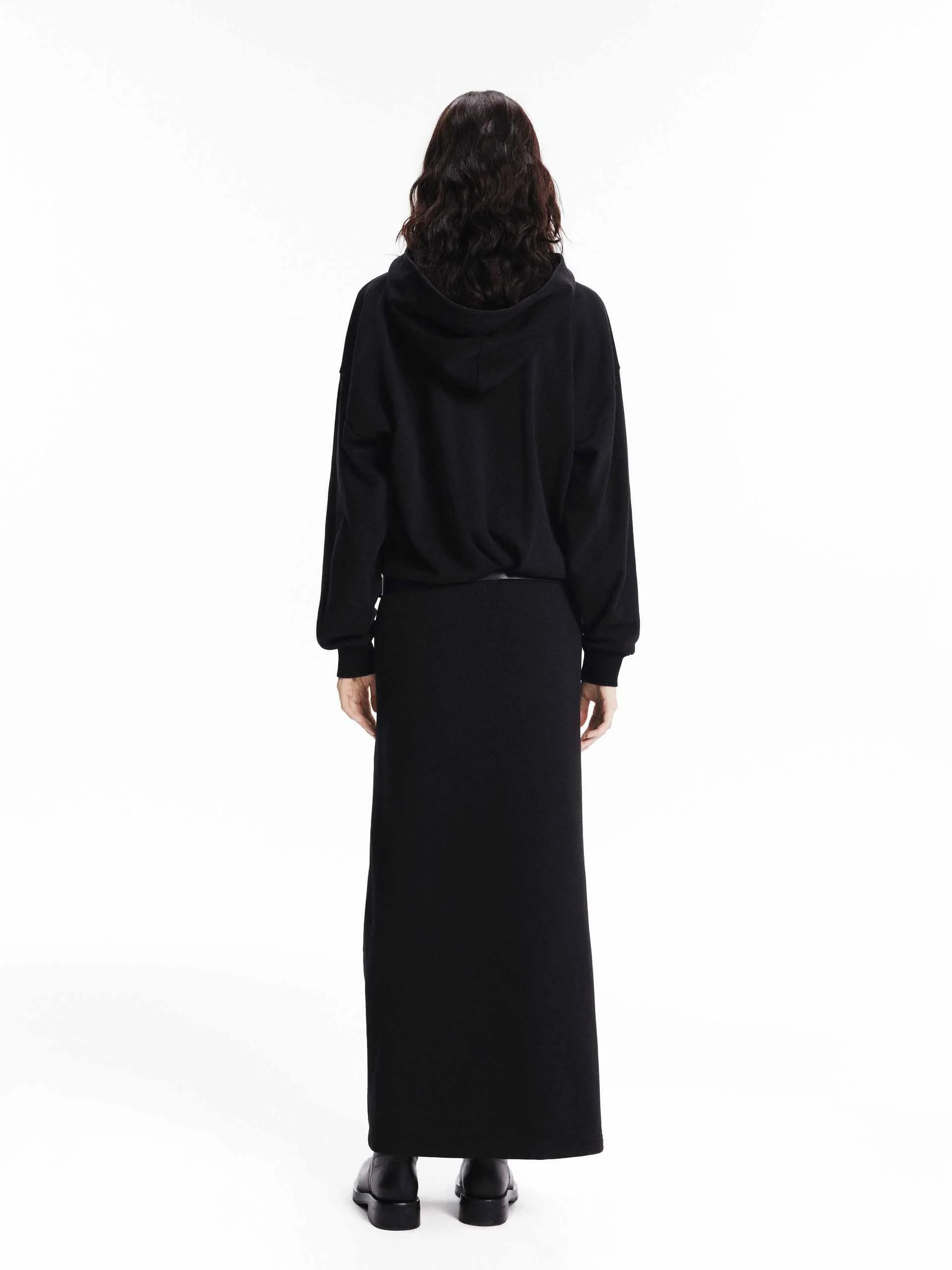 Slit Detail Hooded Dress - Image 11