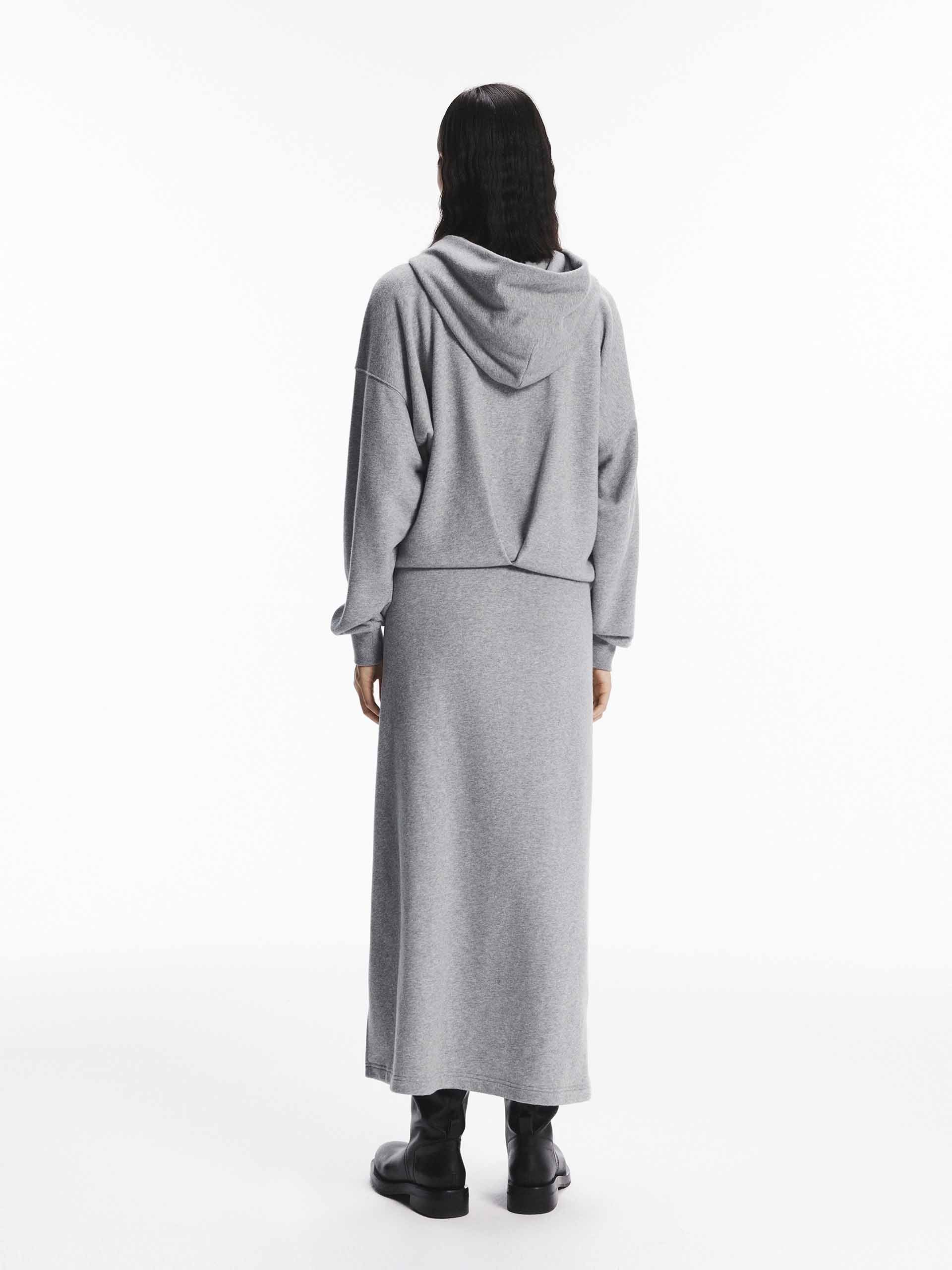 Slit Detail Hooded Dress - Image 3
