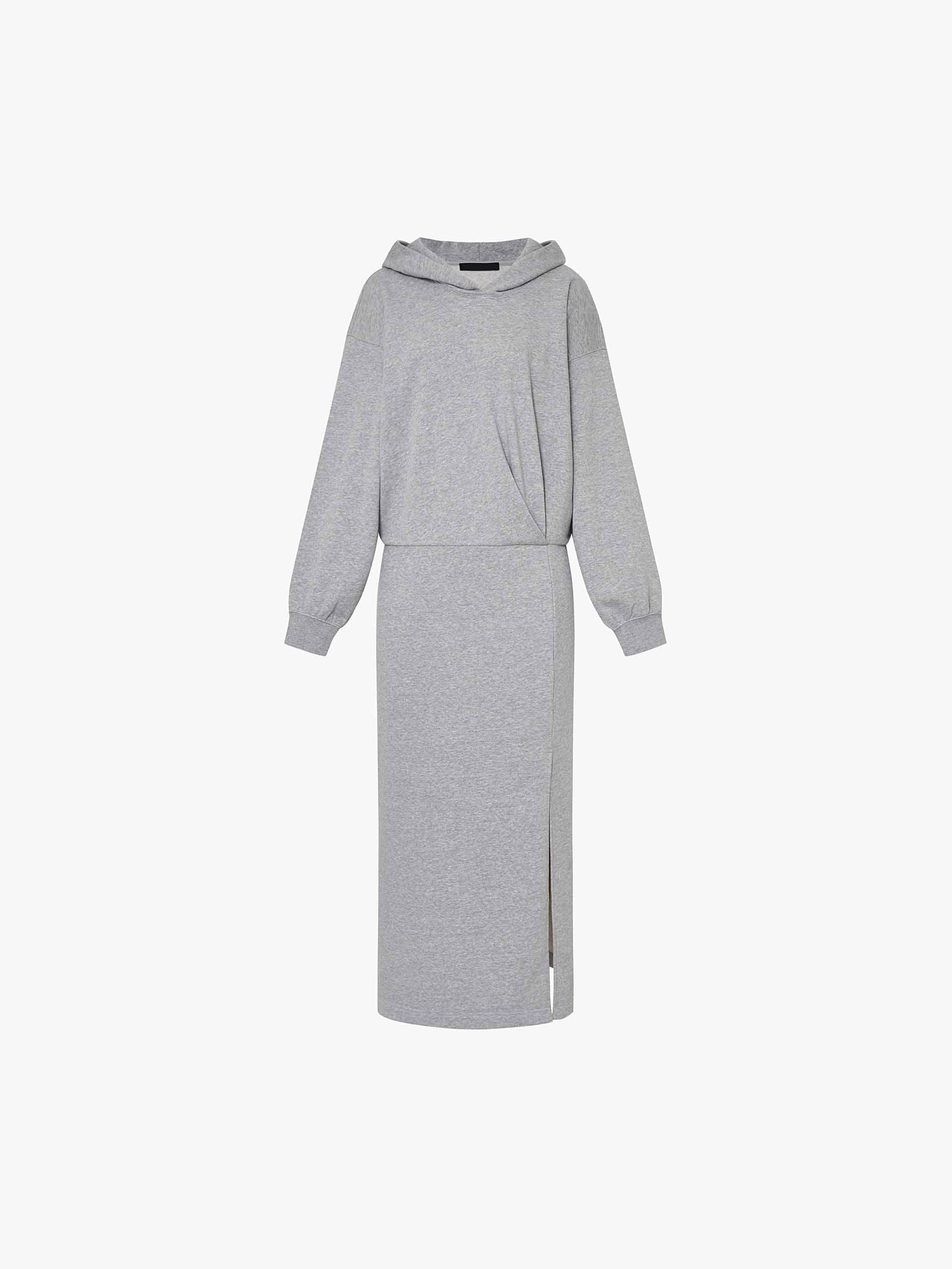 Slit Detail Hooded Dress - Image 5