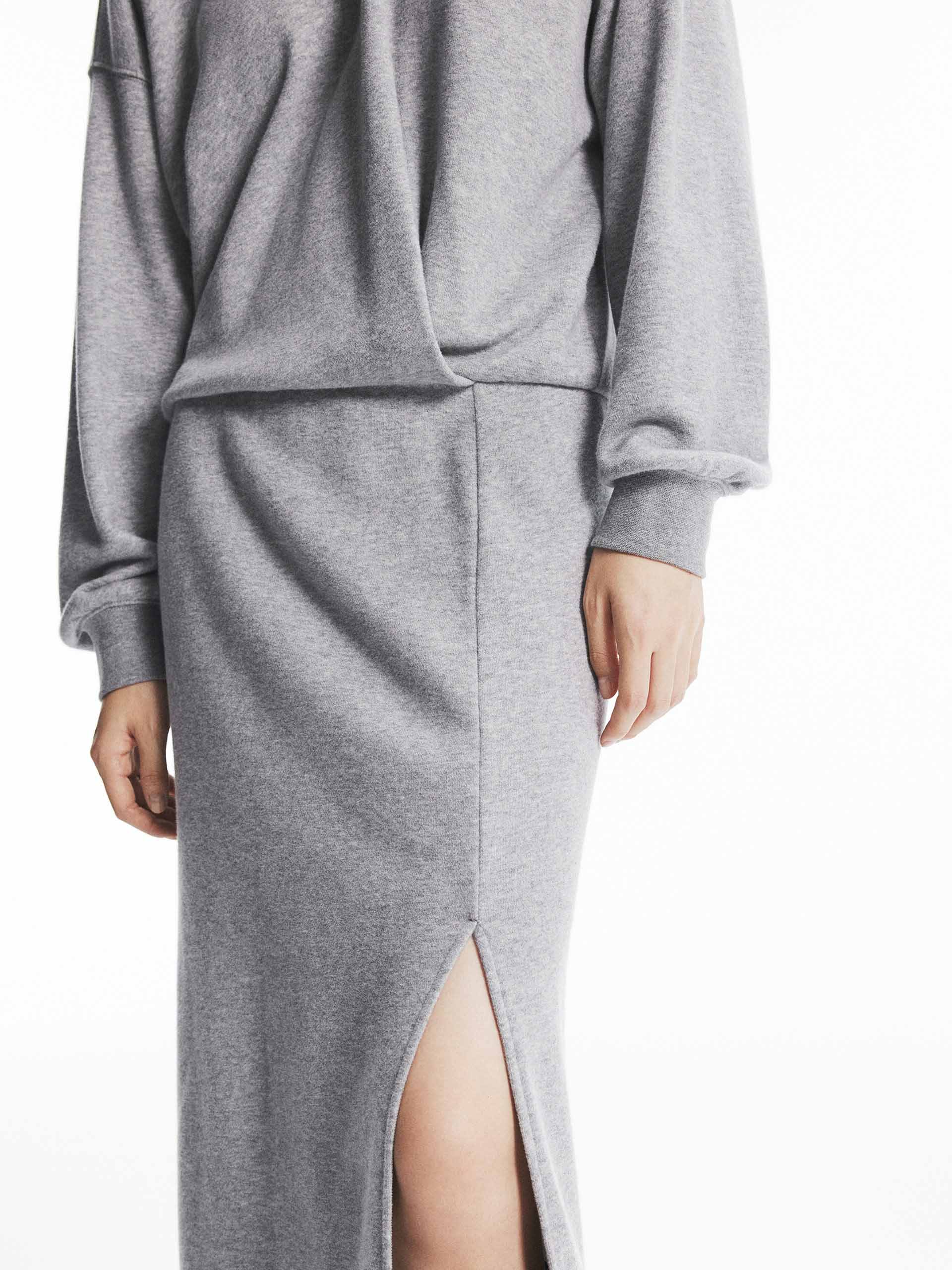 Slit Detail Hooded Dress - Image 6