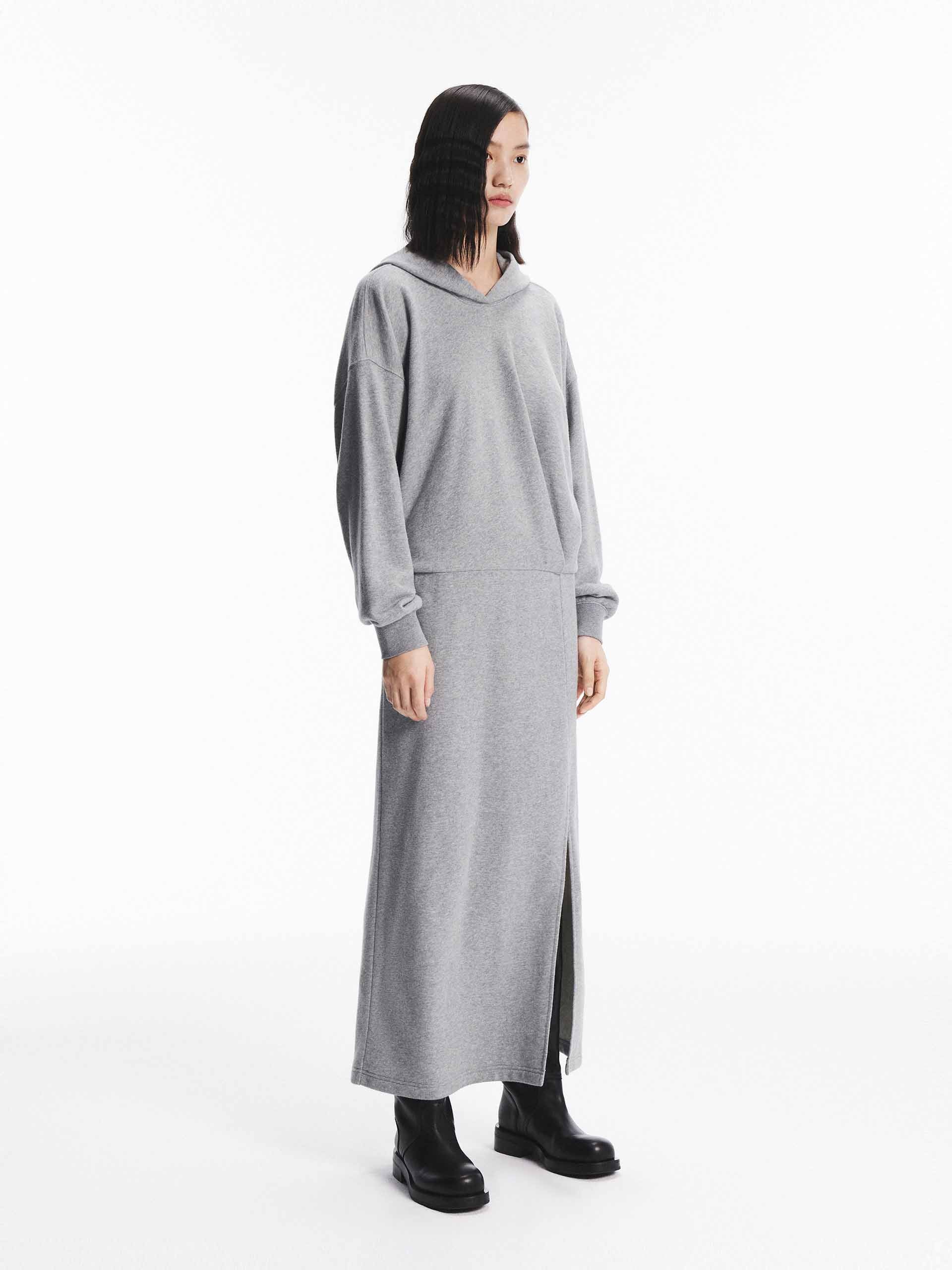 Slit Detail Hooded Dress - Image 7