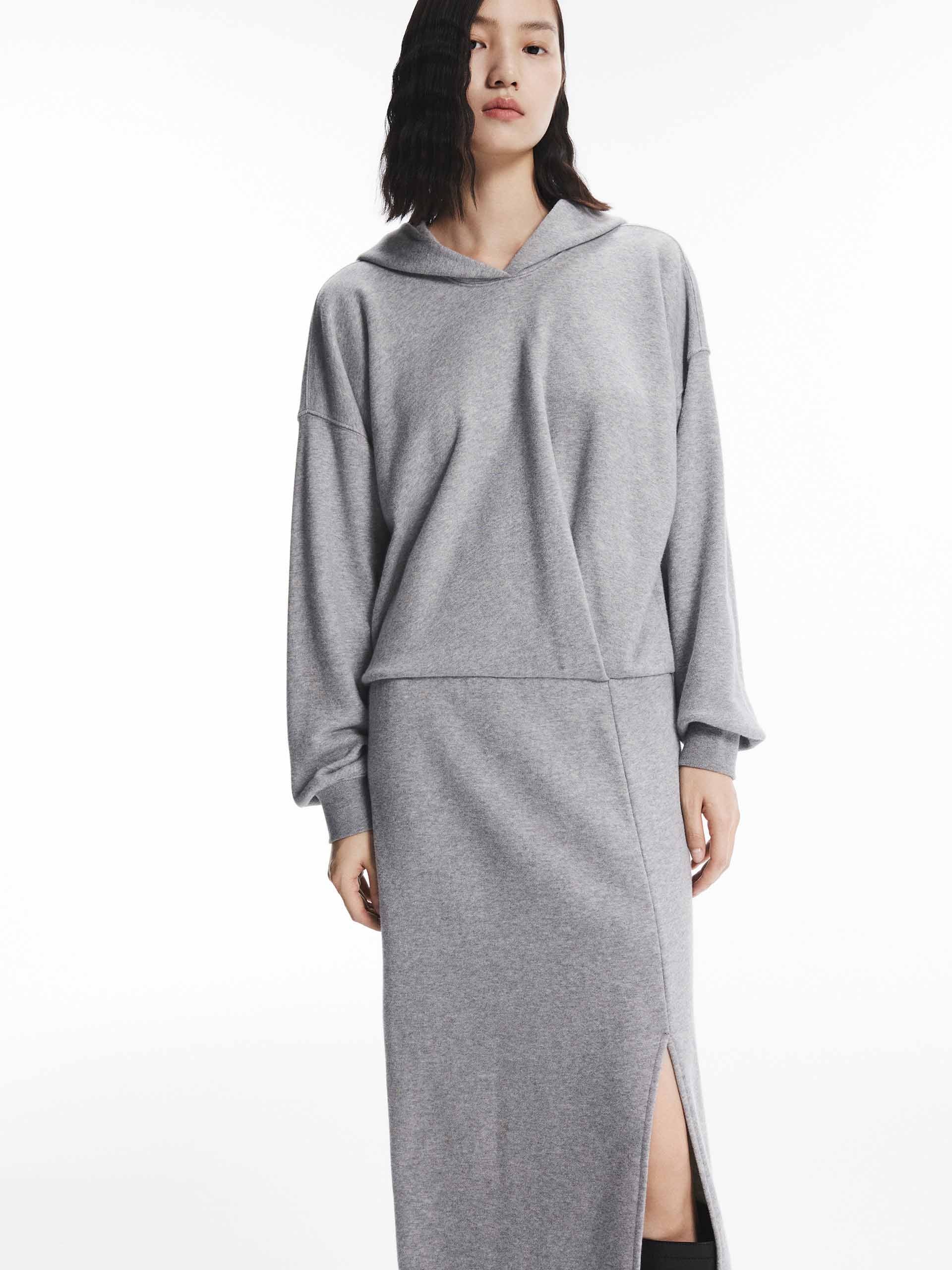 Slit Detail Hooded Dress - Image 8