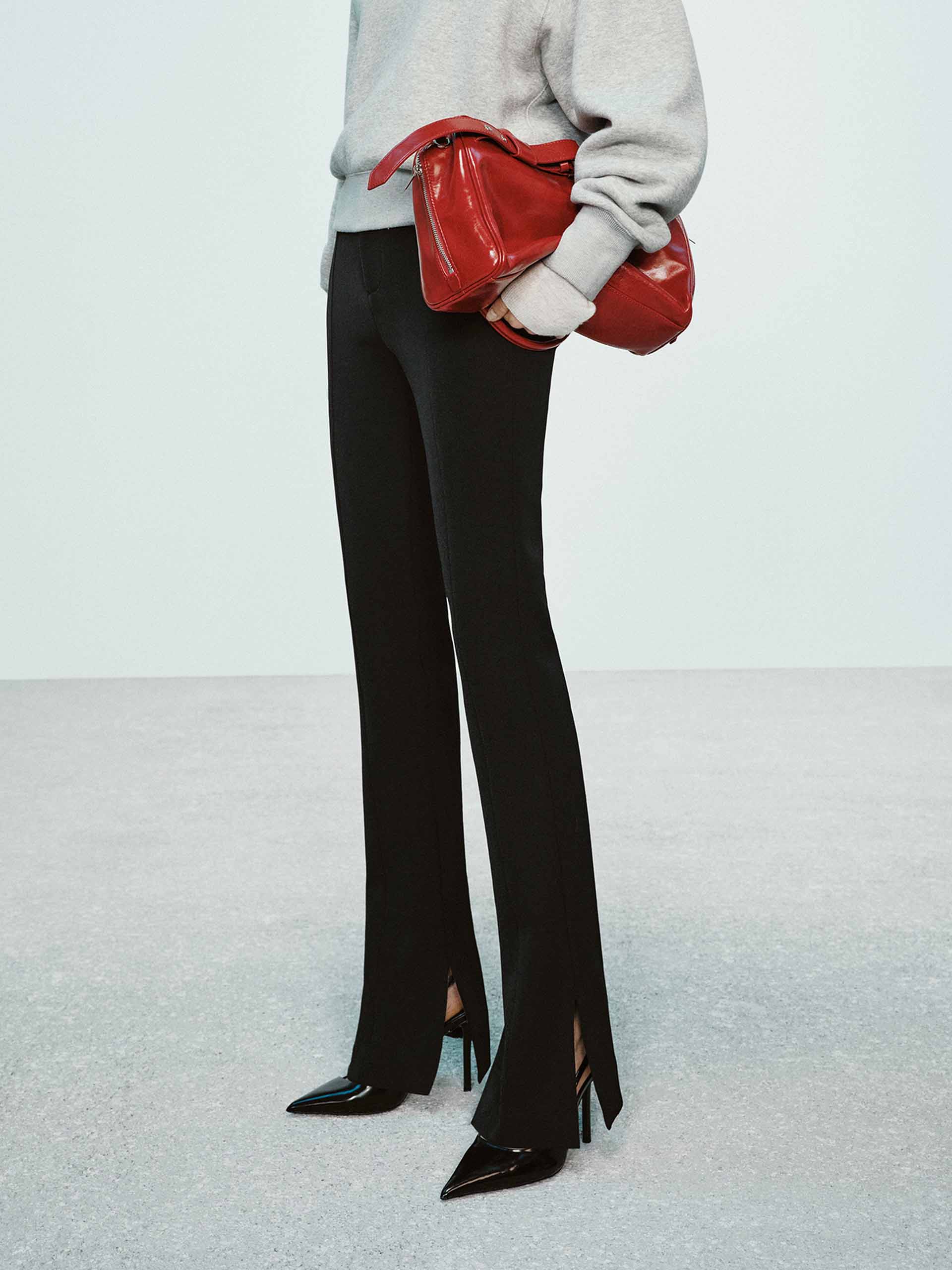 Slit Hem Straight Pants - Image 6